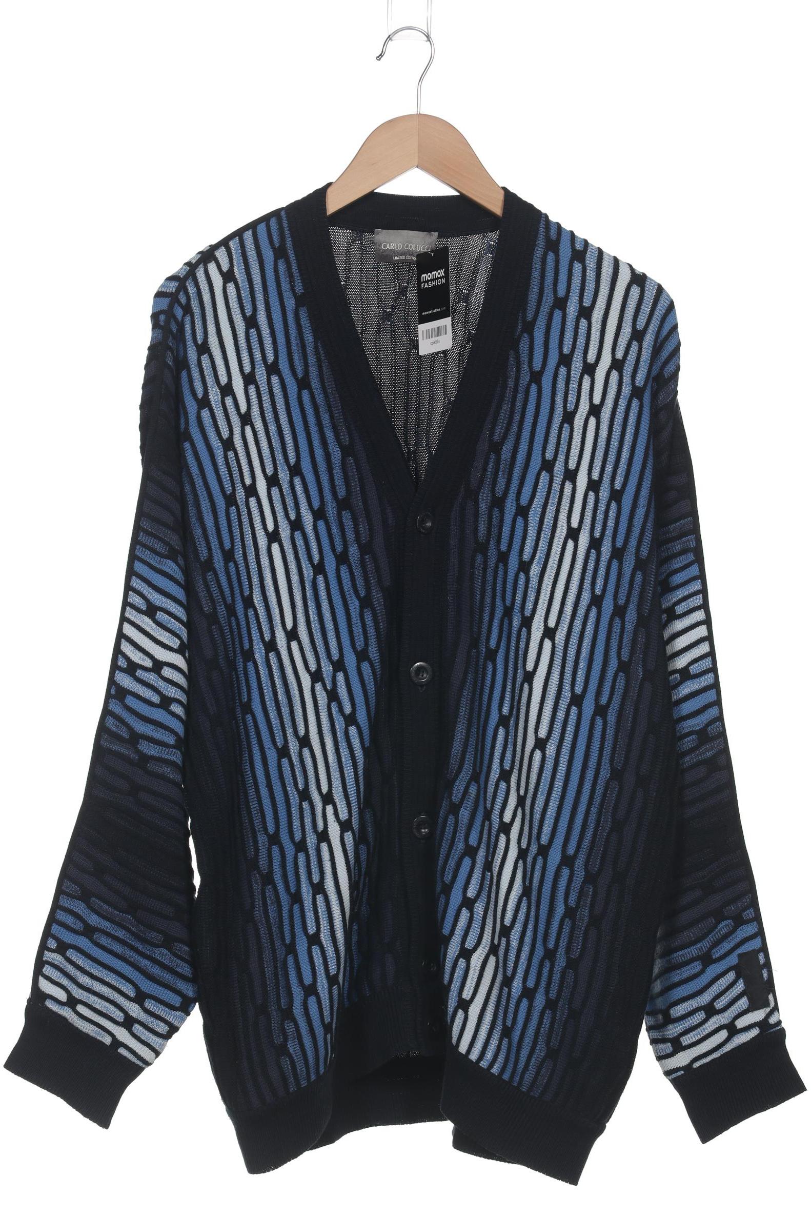 

Carlo Colucci Herren Strickjacke, marineblau, Gr. 54