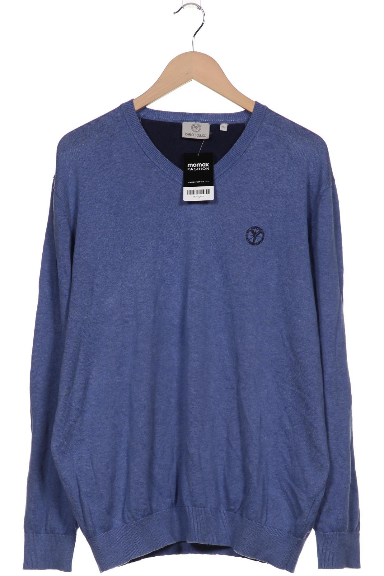 

Carlo Colucci Herren Pullover, blau
