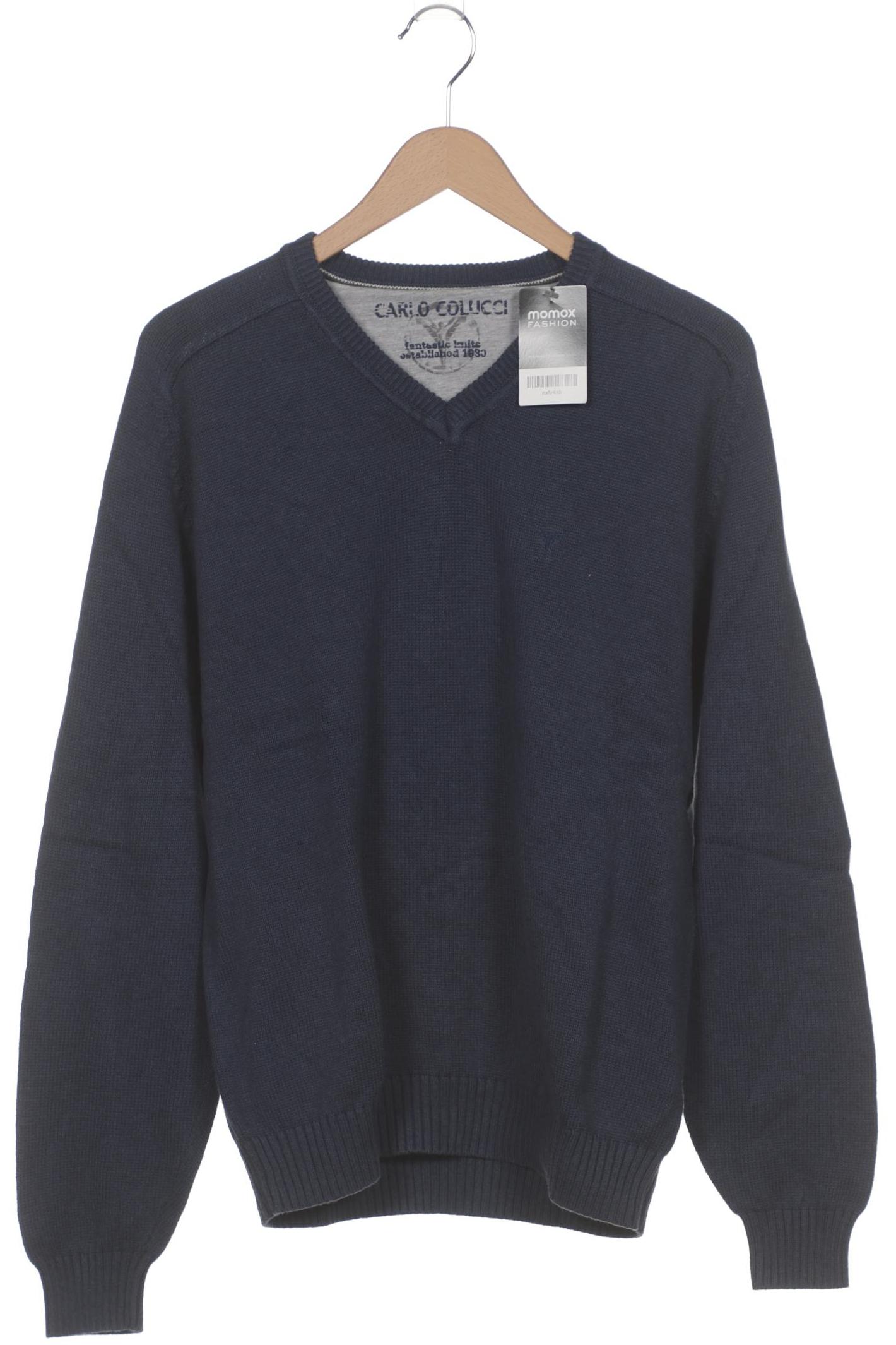 

Carlo Colucci Herren Pullover, marineblau, Gr. 52