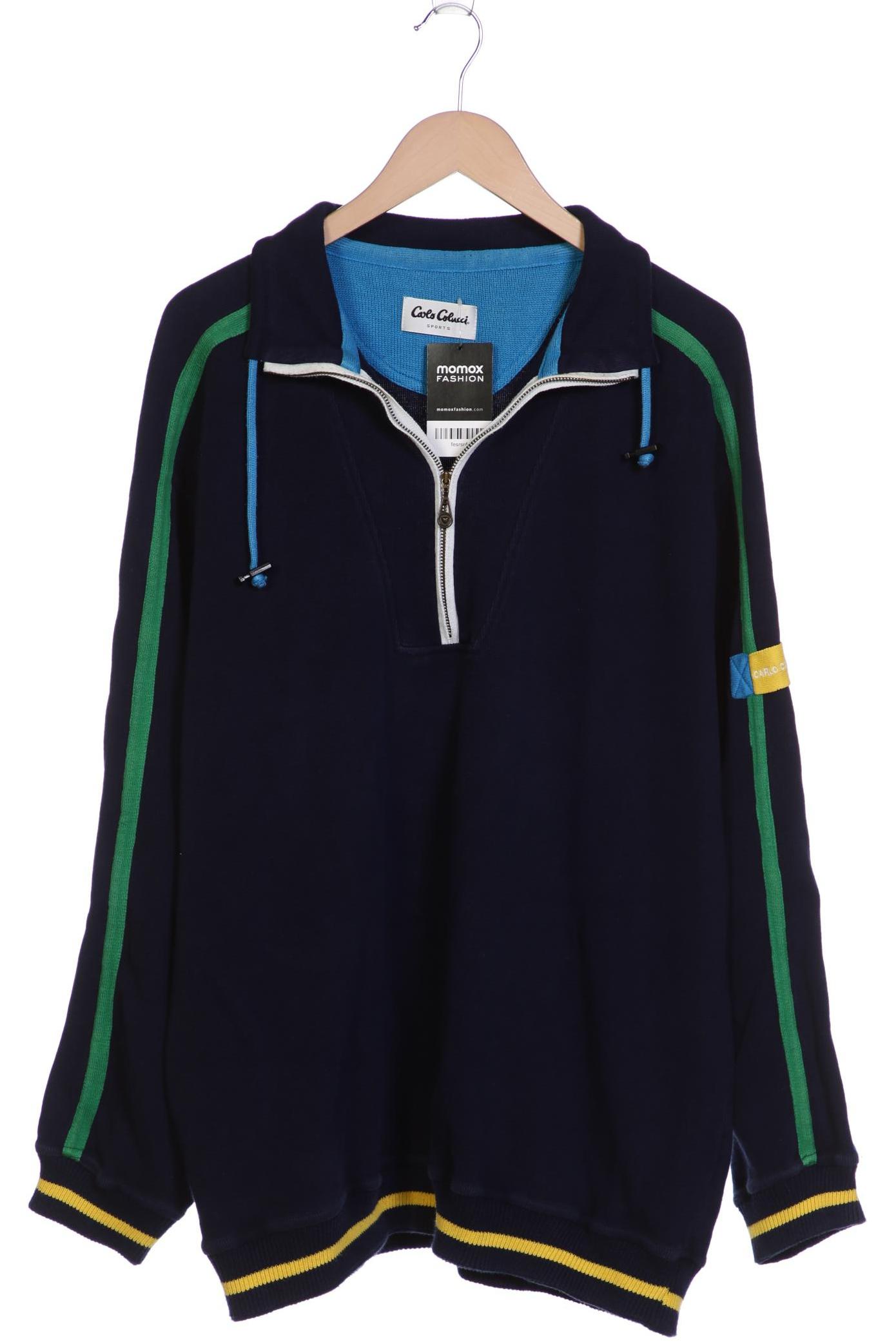 

Carlo Colucci Herren Pullover, marineblau