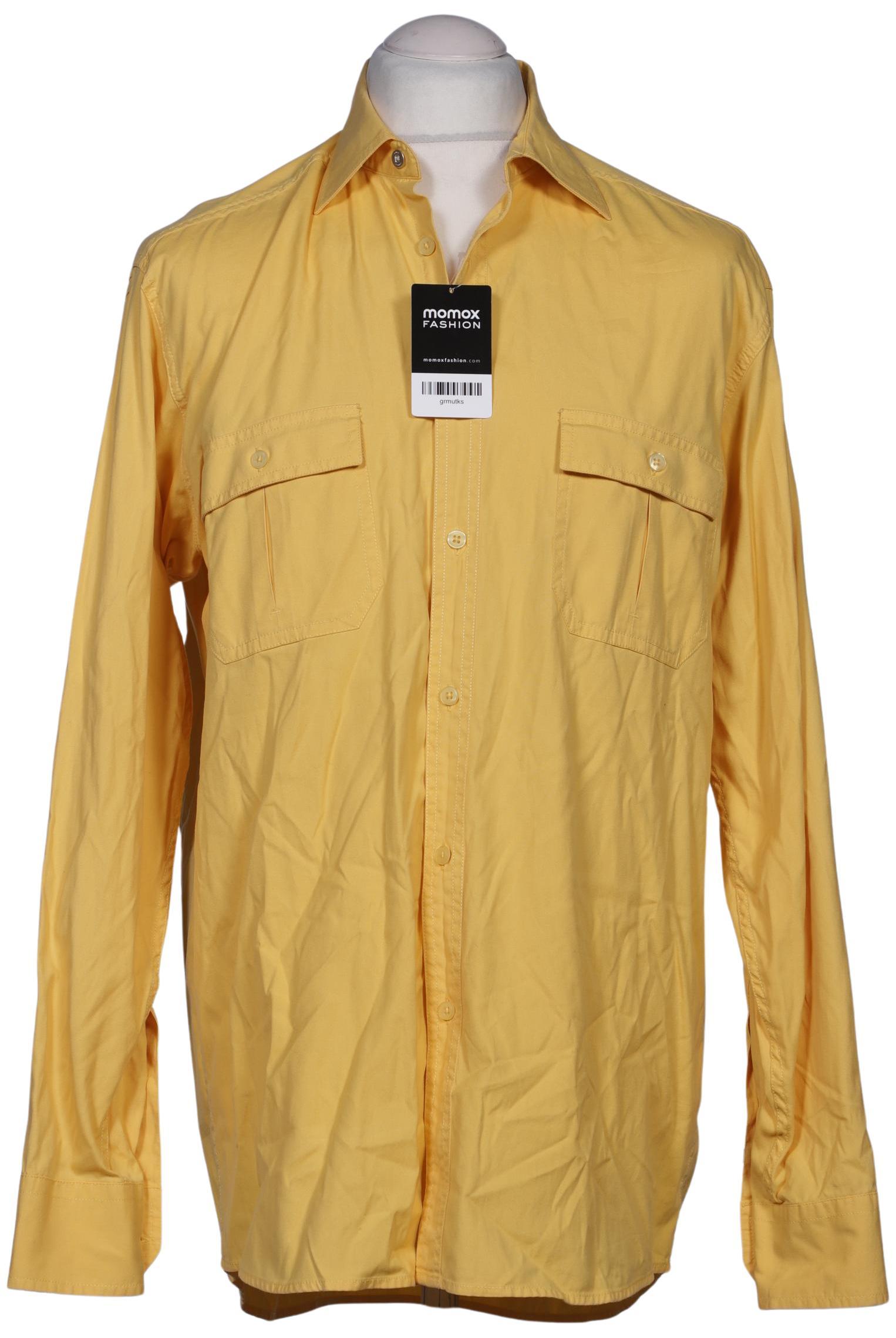 

Carlo Colucci Herren Hemd, gelb, Gr. 52