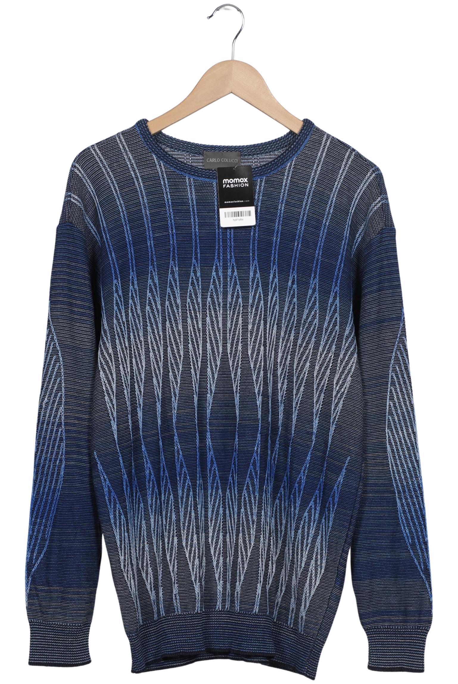 

Carlo Colucci Herren Pullover, marineblau, Gr. 54