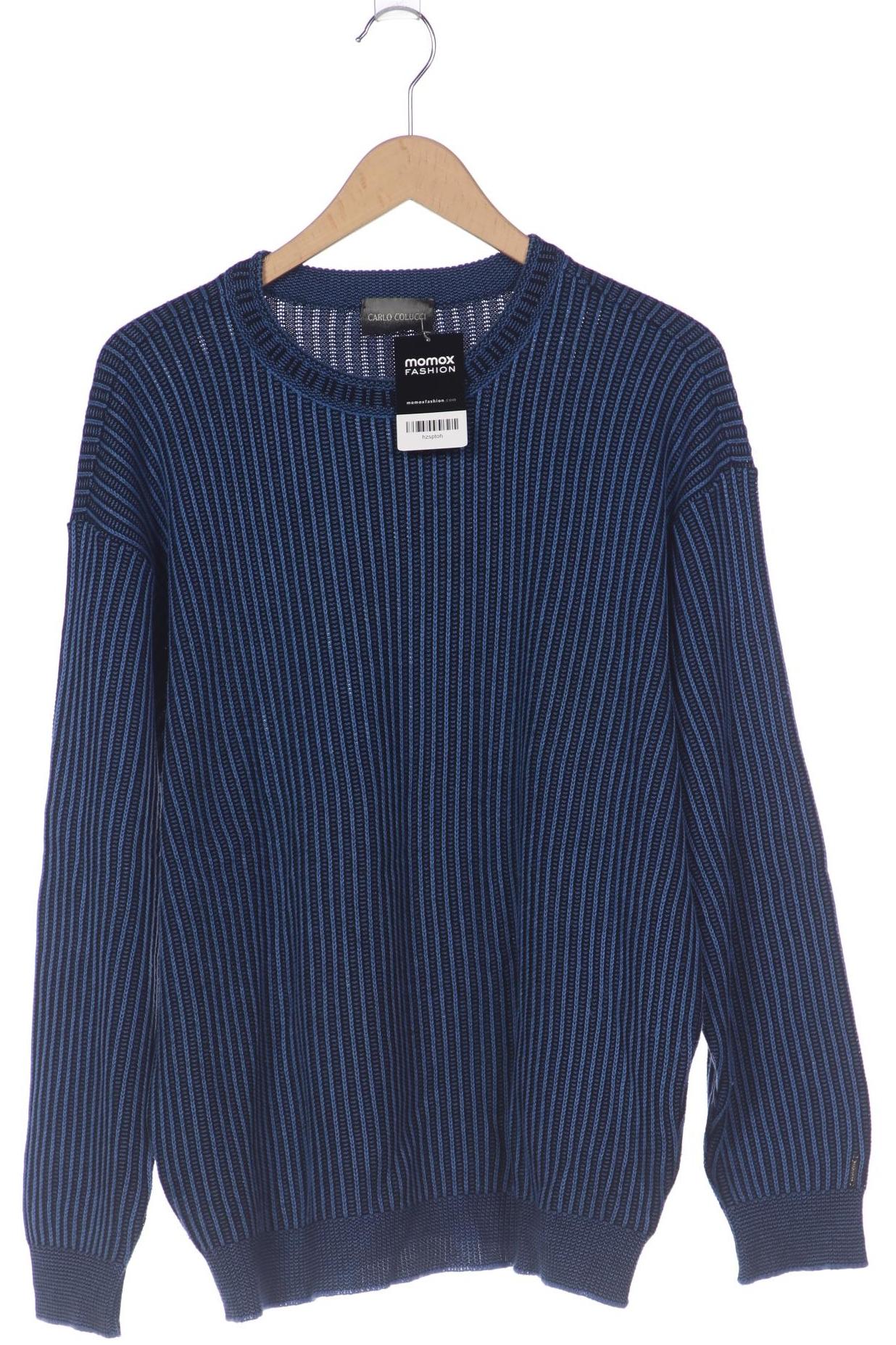 

Carlo Colucci Herren Pullover, blau, Gr. 54
