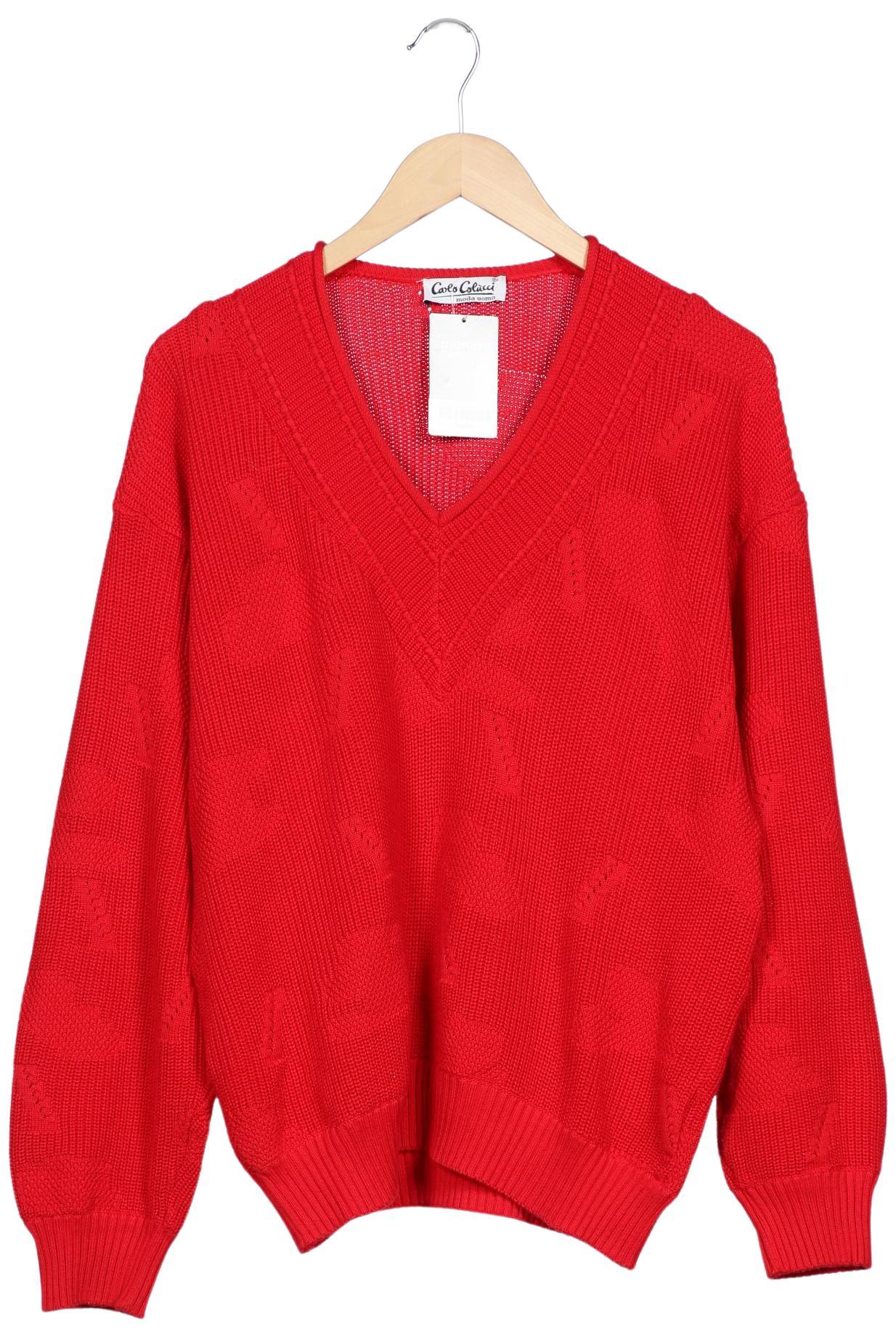 

Carlo Colucci Herren Pullover, rot, Gr. 48