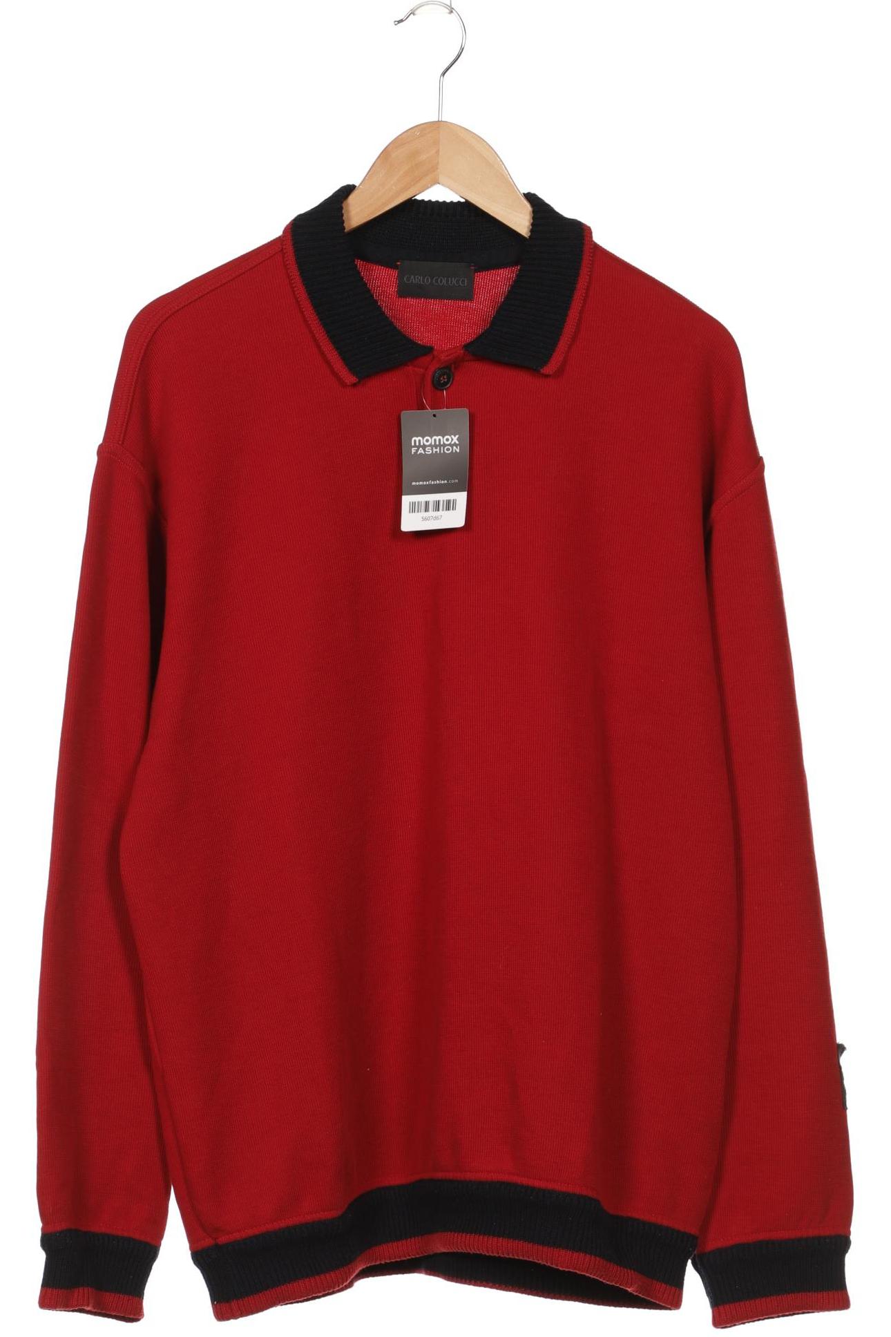 

Carlo Colucci Herren Pullover, rot, Gr. 48