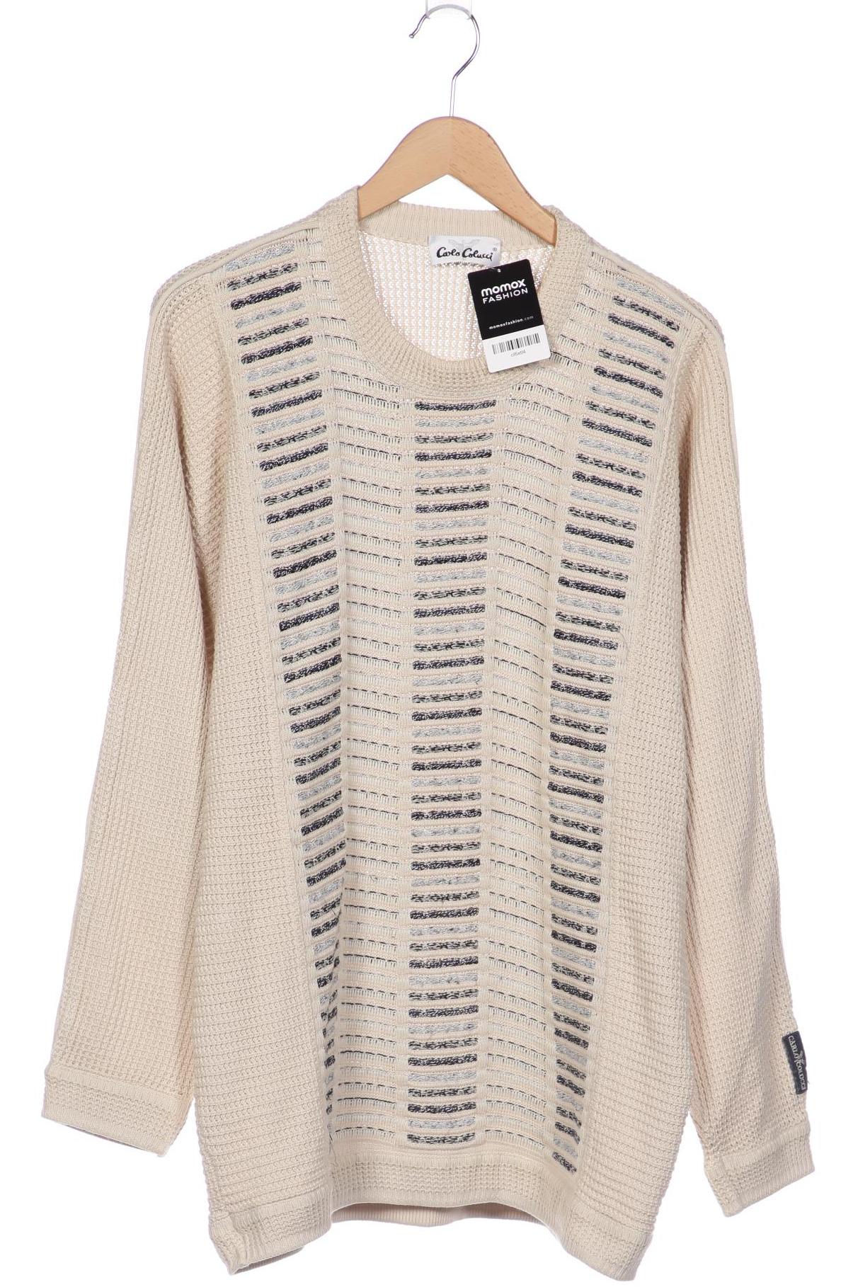 

Carlo Colucci Herren Pullover, cremeweiß