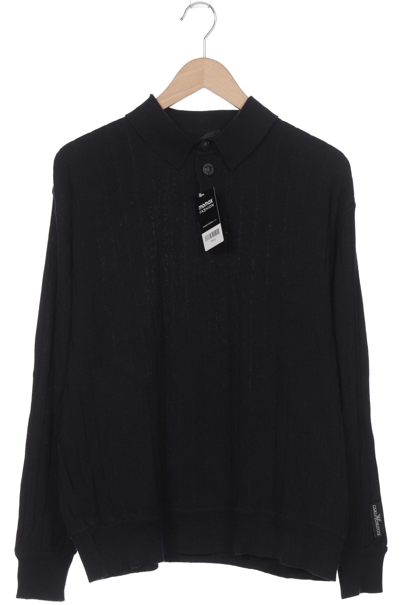 

Carlo Colucci Herren Pullover, marineblau