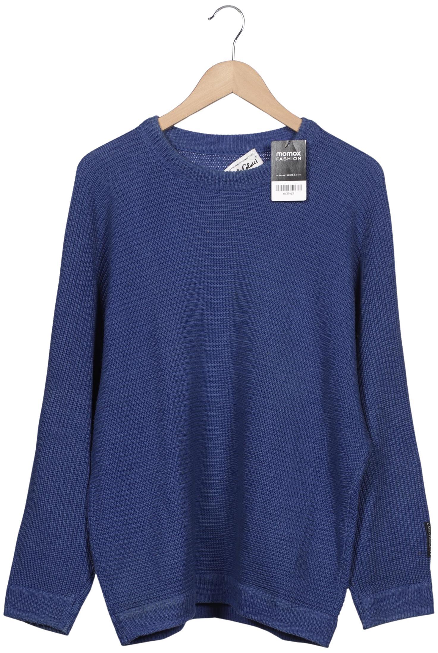 Thumbnail - Carlo Colucci Herren Pullover, blau, Gr. 48