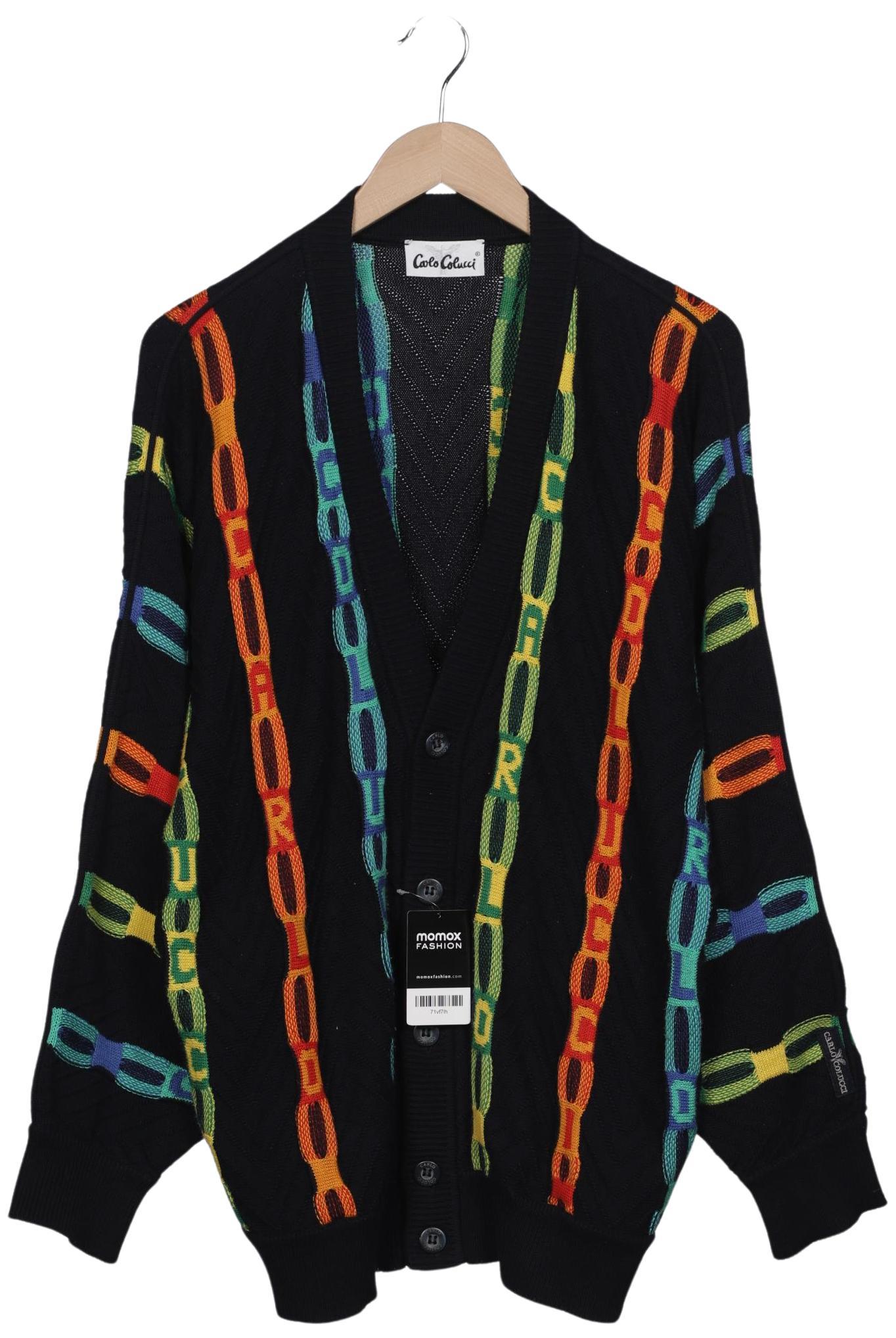 

Carlo Colucci Herren Strickjacke, schwarz, Gr. 50