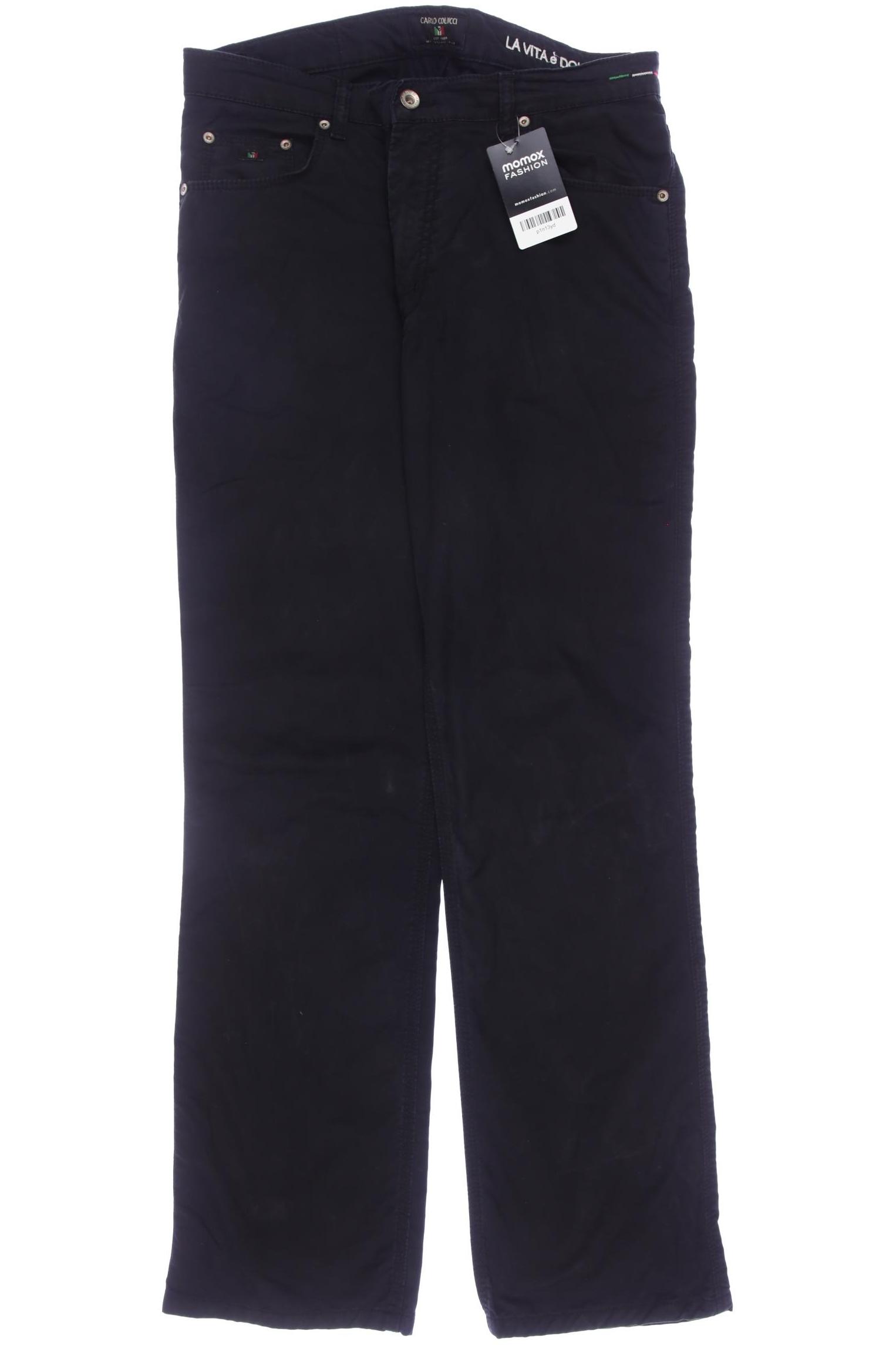 

Carlo Colucci Herren Stoffhose, schwarz, Gr. 34