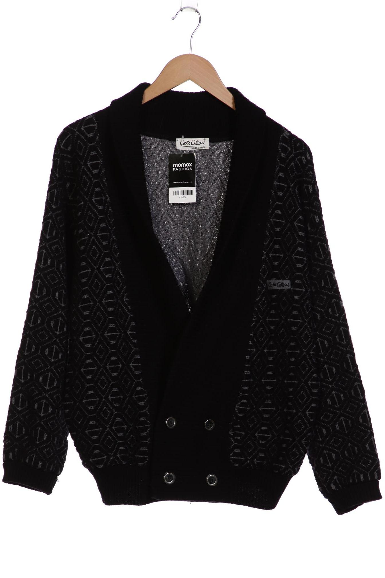 

Carlo Colucci Herren Strickjacke, schwarz, Gr. 48