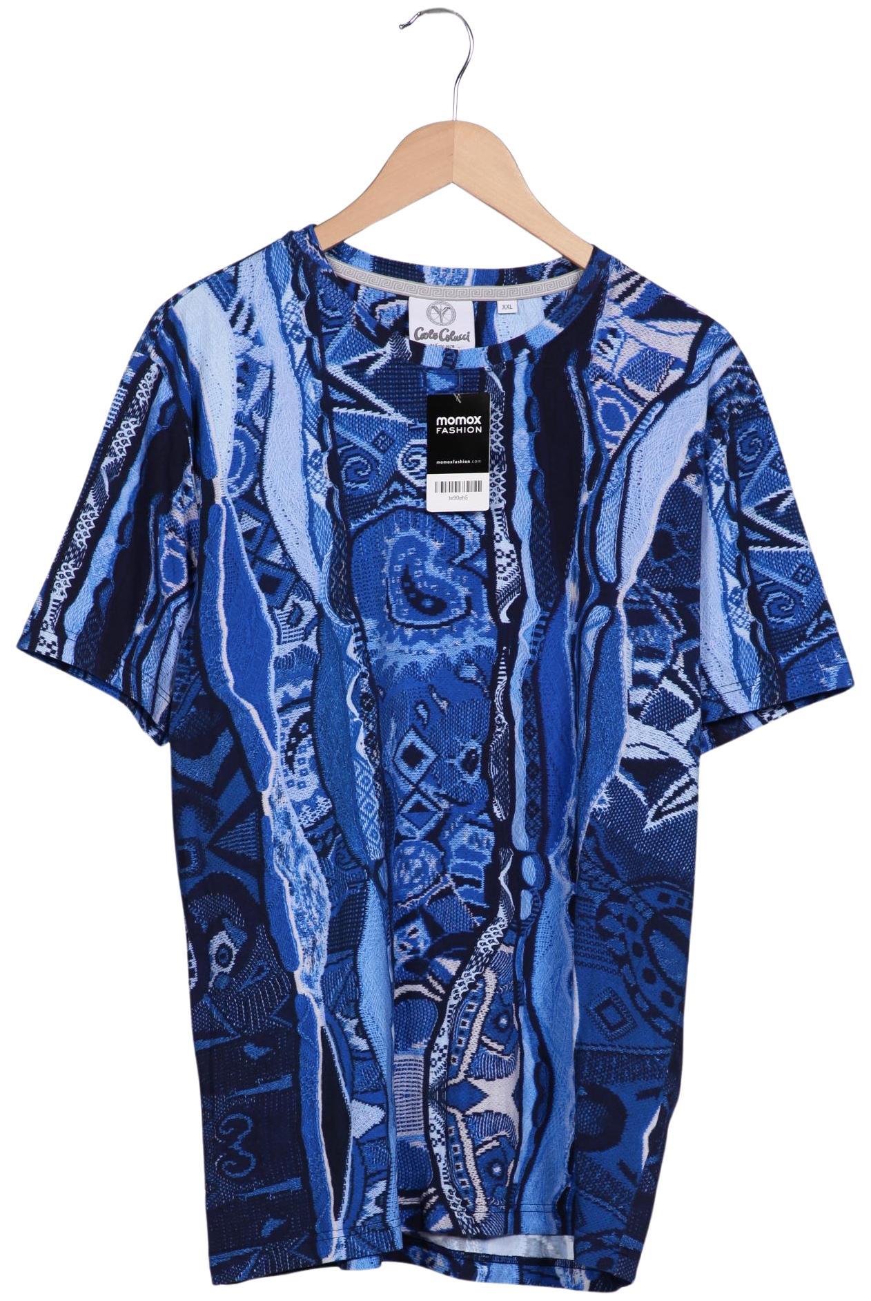 

Carlo Colucci Herren T-Shirt, blau, Gr. 56