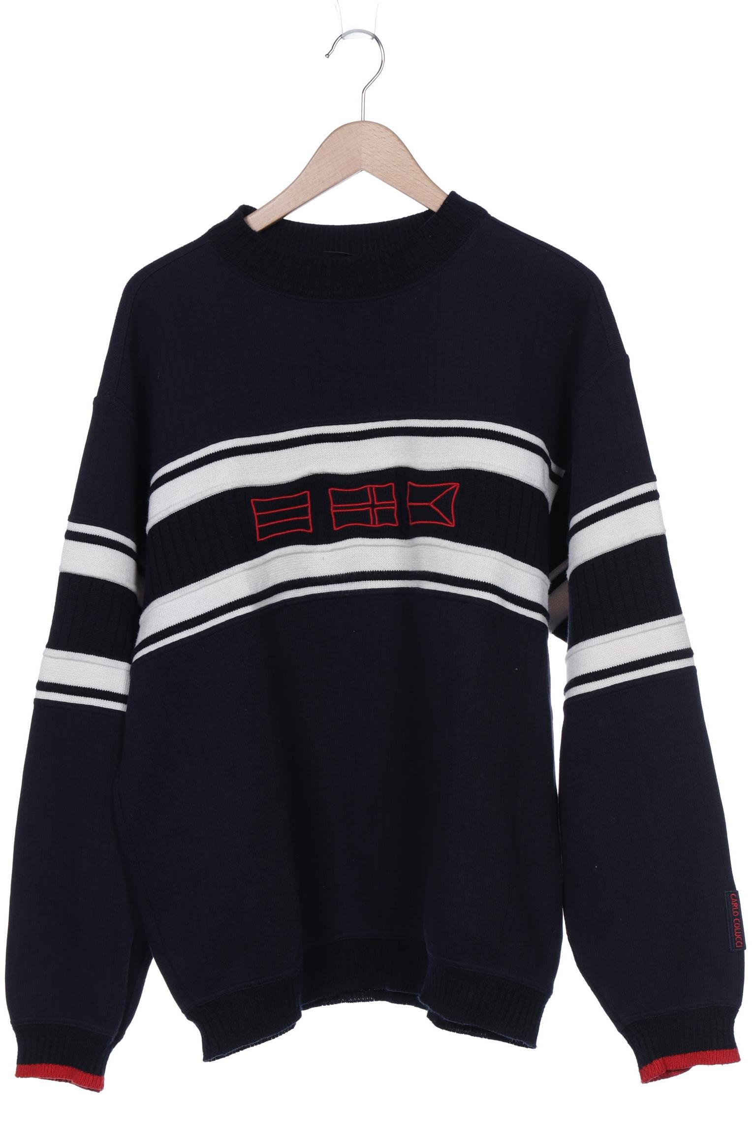 

Carlo Colucci Herren Pullover, marineblau