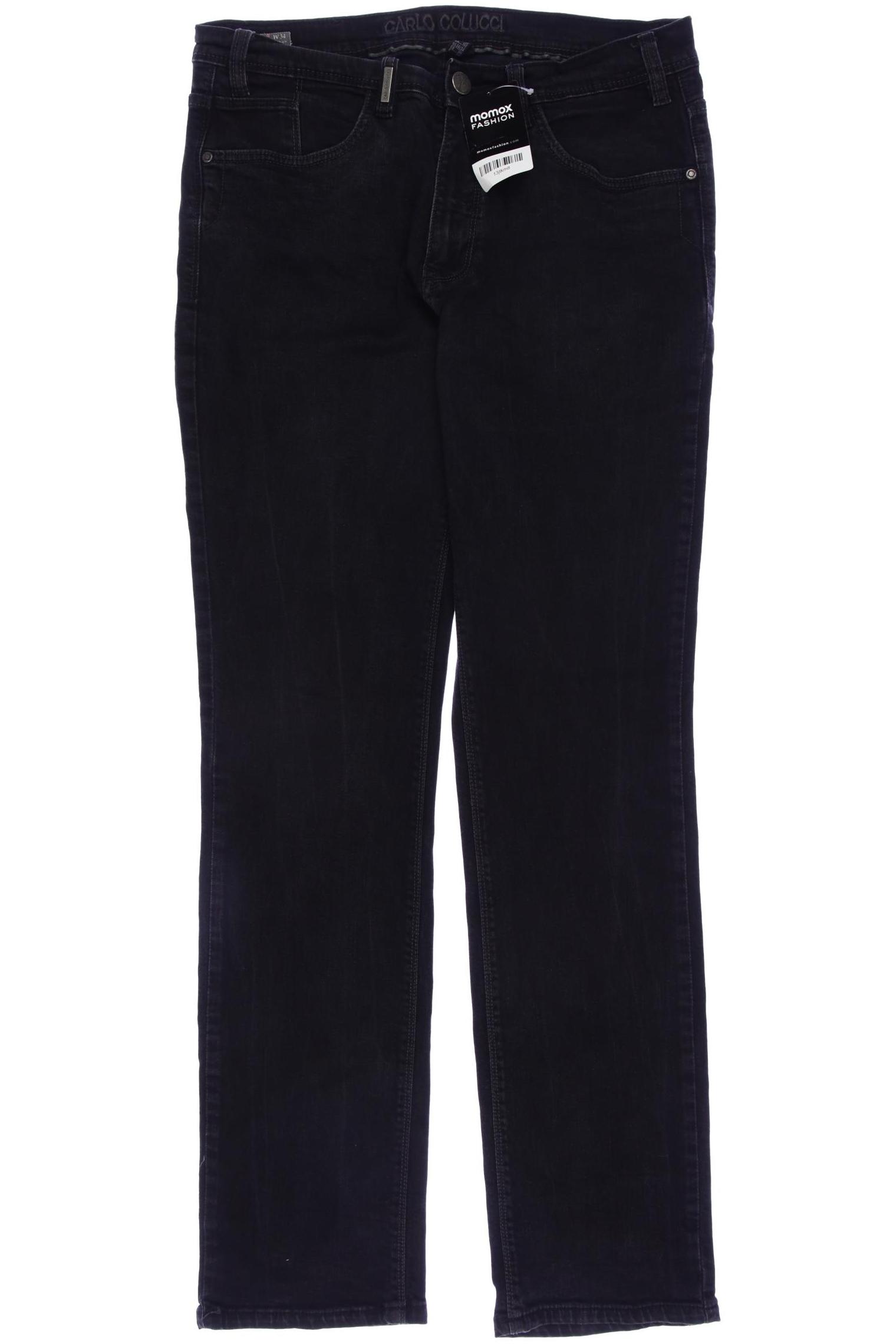

Carlo Colucci Herren Jeans, schwarz, Gr. 34