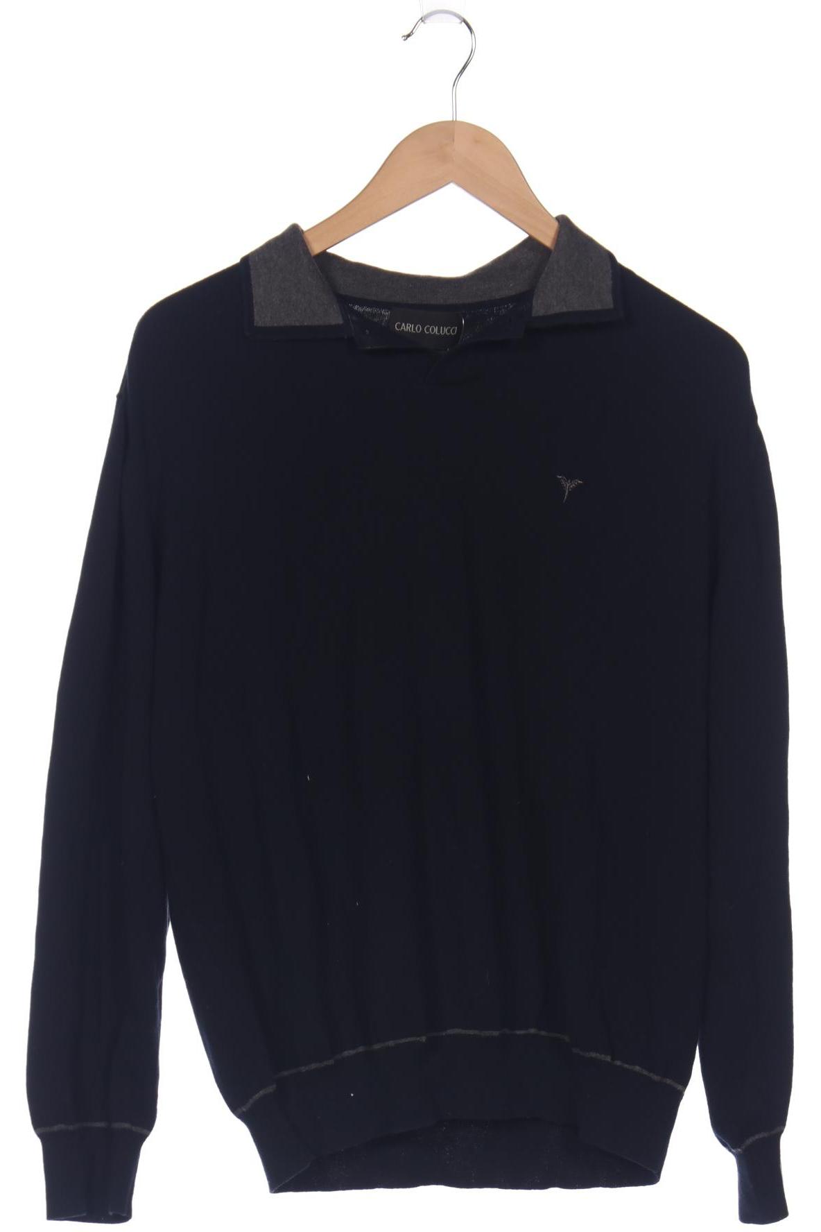 

Carlo Colucci Herren Pullover, marineblau