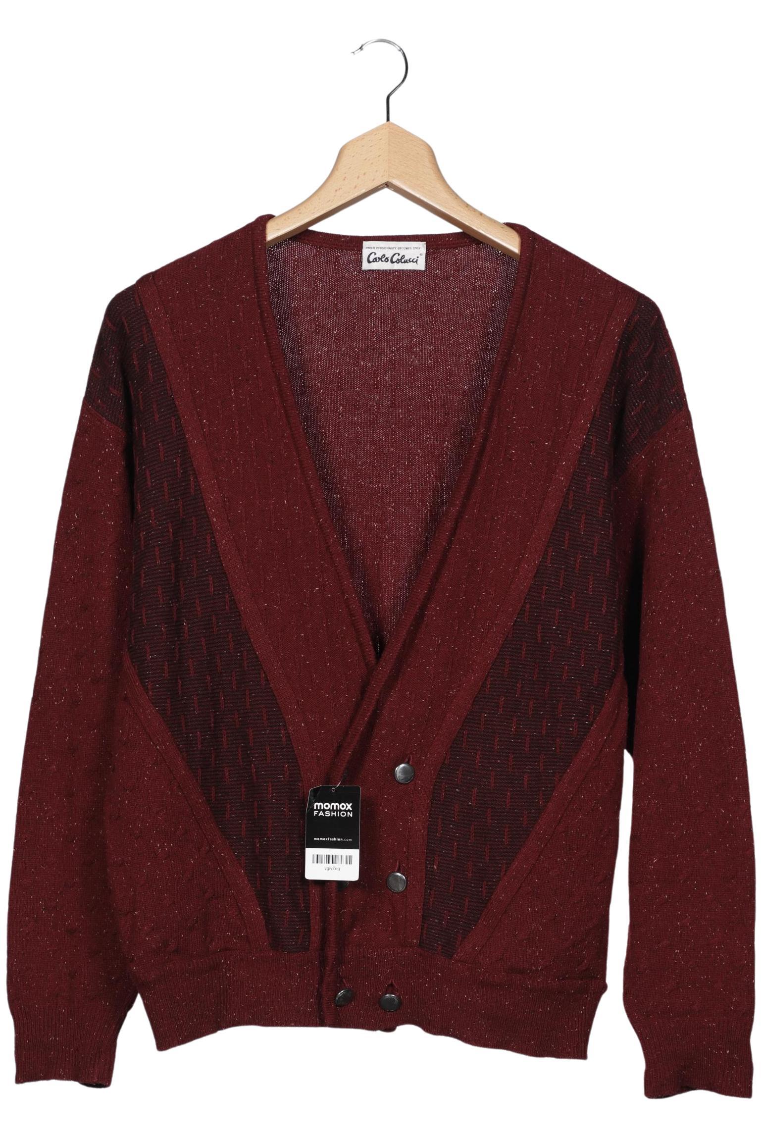

Carlo Colucci Herren Strickjacke, bordeaux, Gr. 52