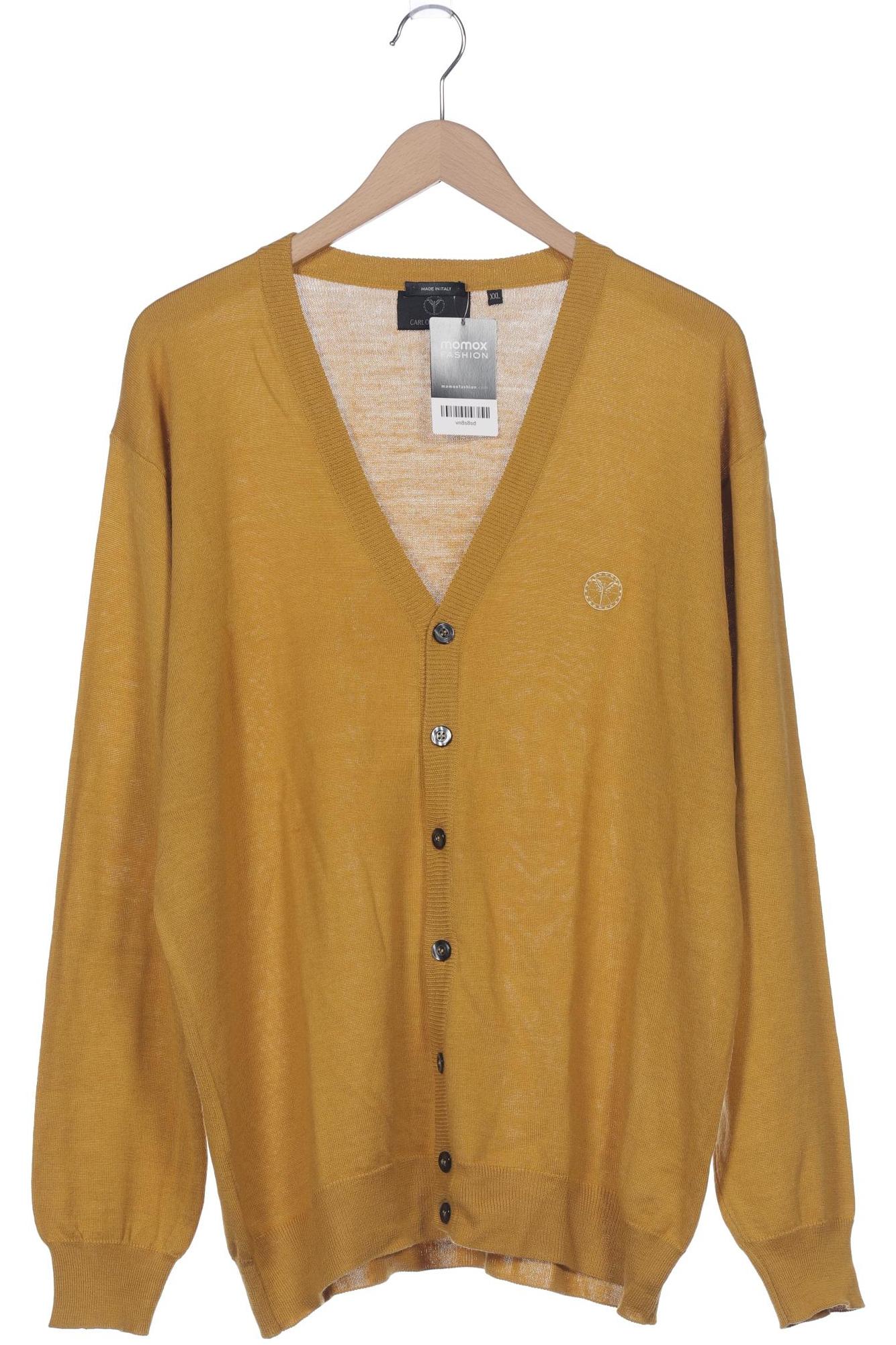 

Carlo Colucci Herren Strickjacke, gelb, Gr. 56