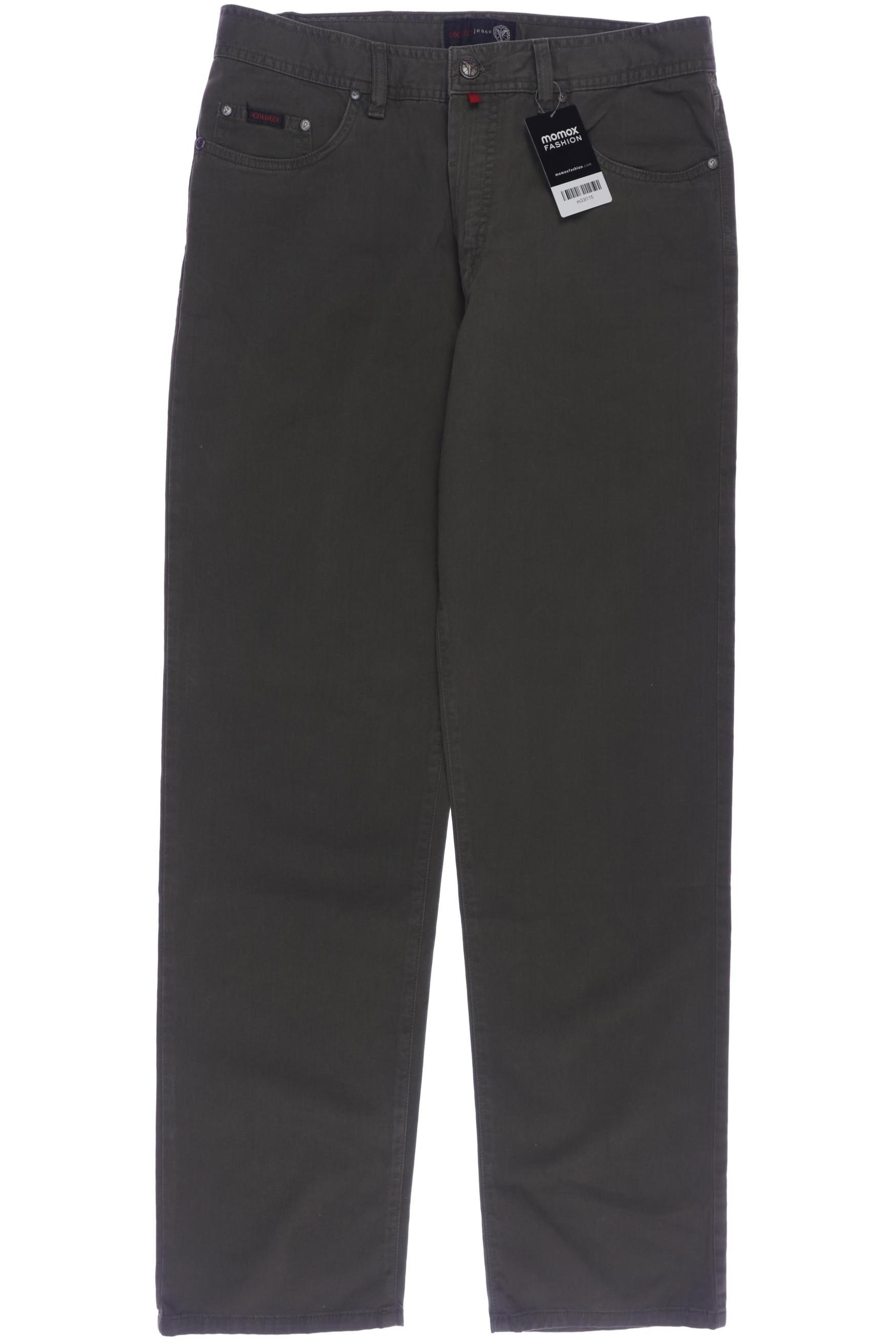 

Carlo Colucci Herren Jeans, grün, Gr. 34