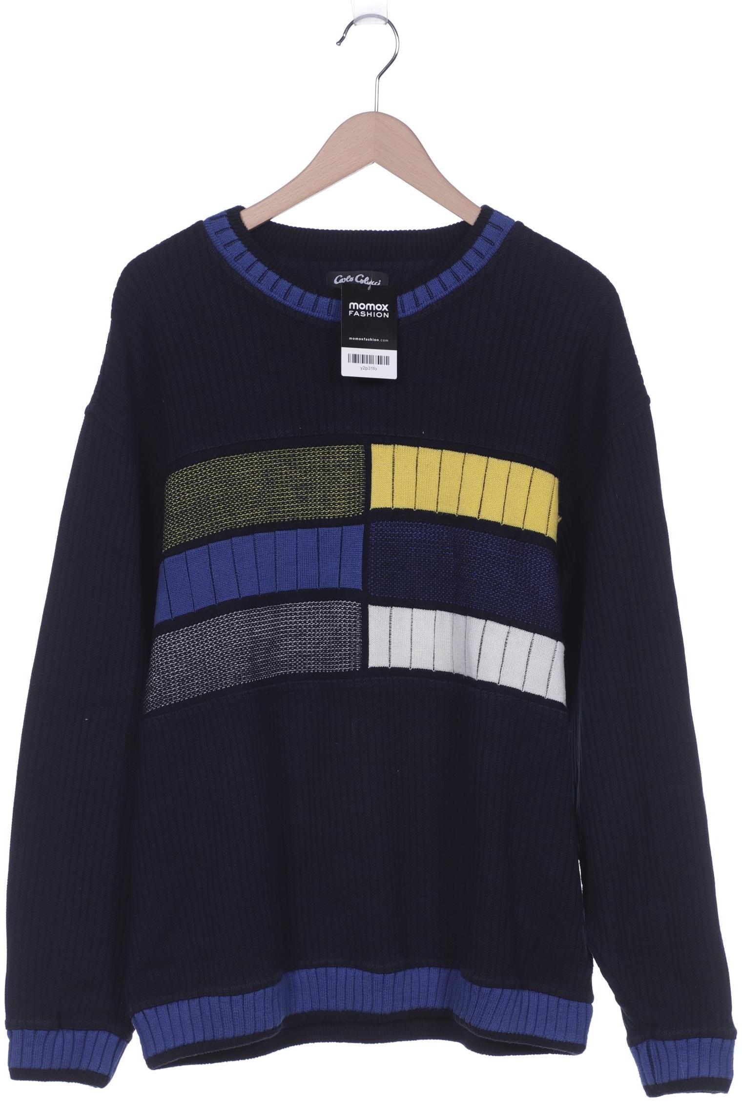 

Carlo Colucci Herren Pullover, marineblau