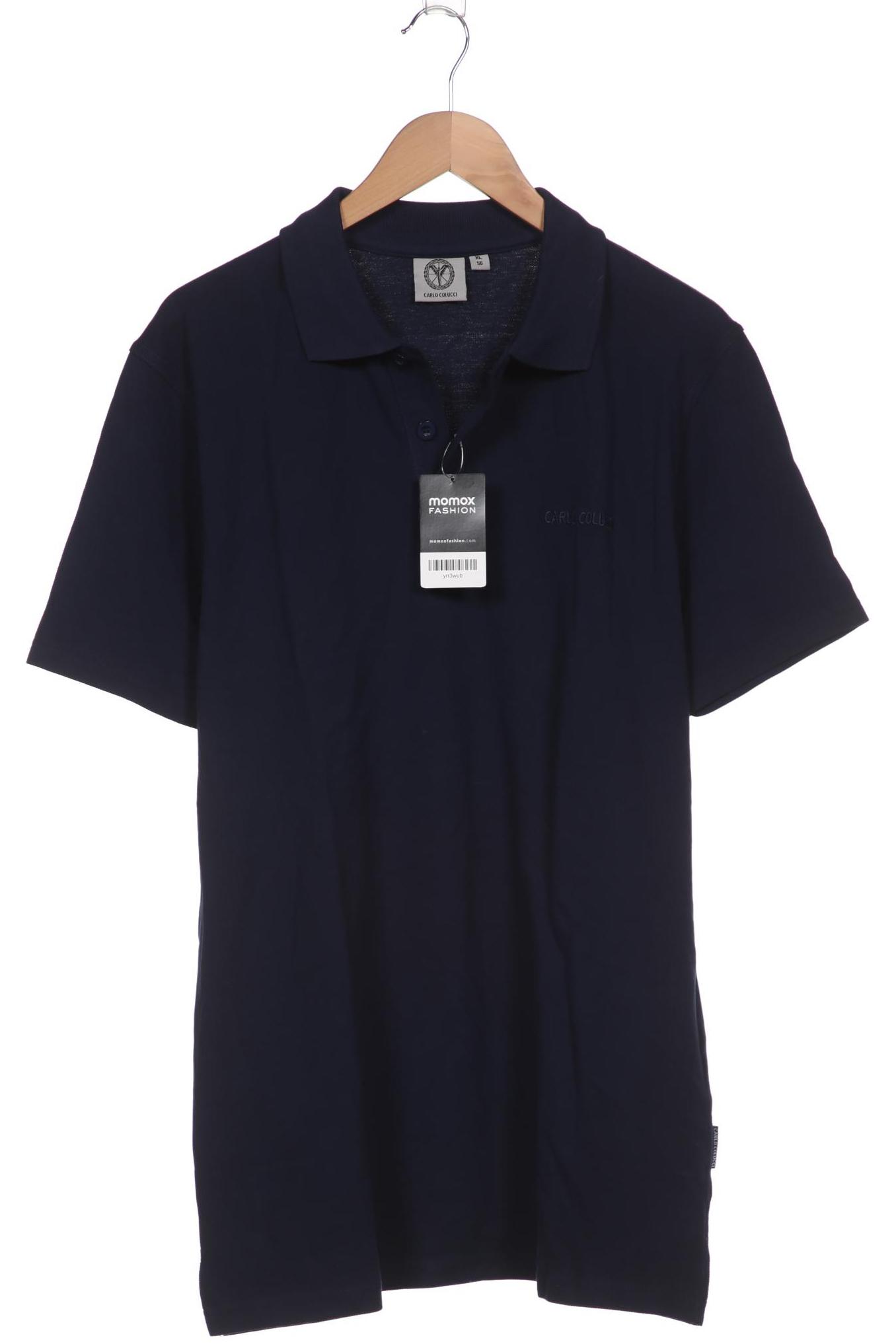 

Carlo Colucci Herren Poloshirt, marineblau