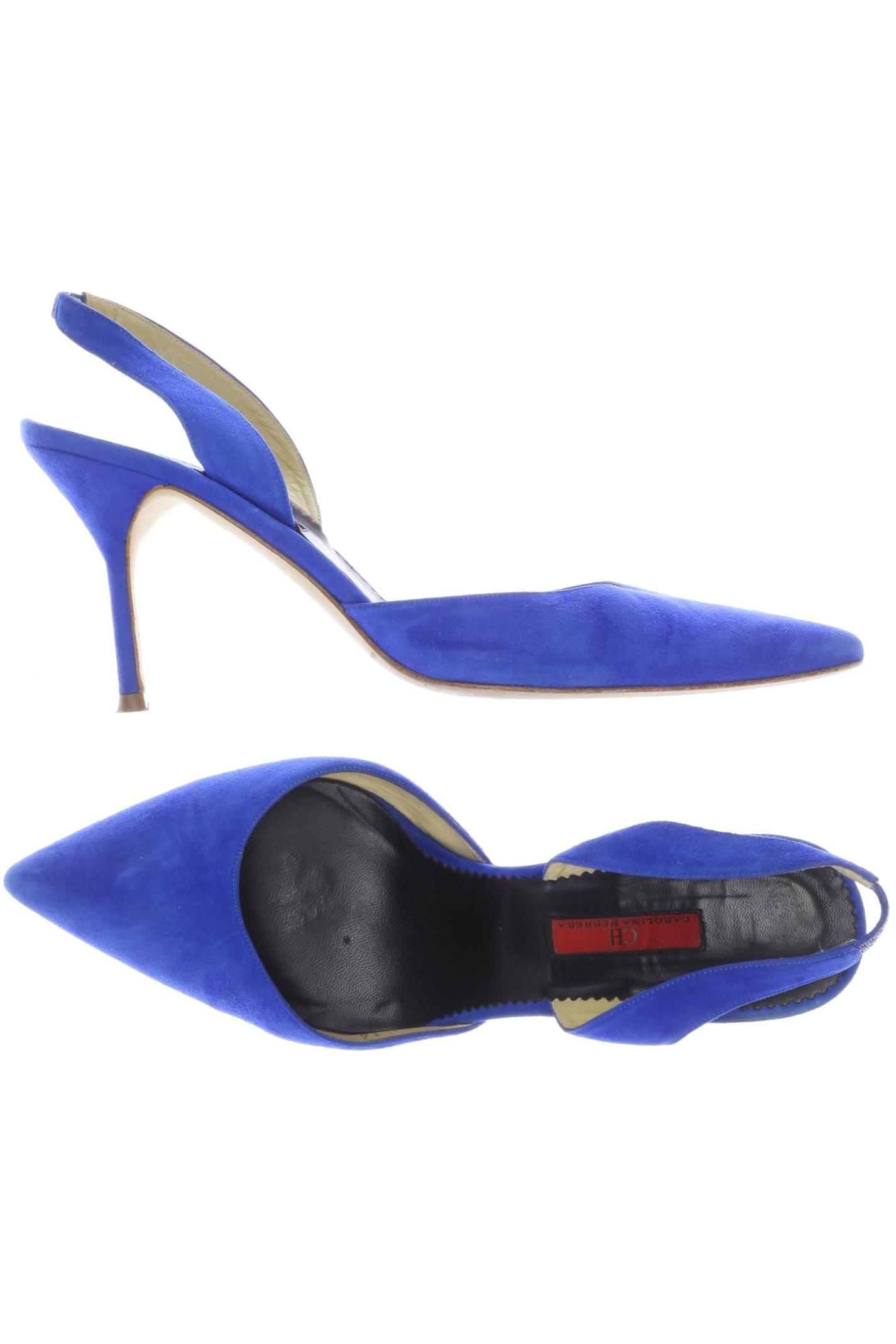 Thumbnail - Carolina Herrera Damen Sandale, blau, Gr. 40