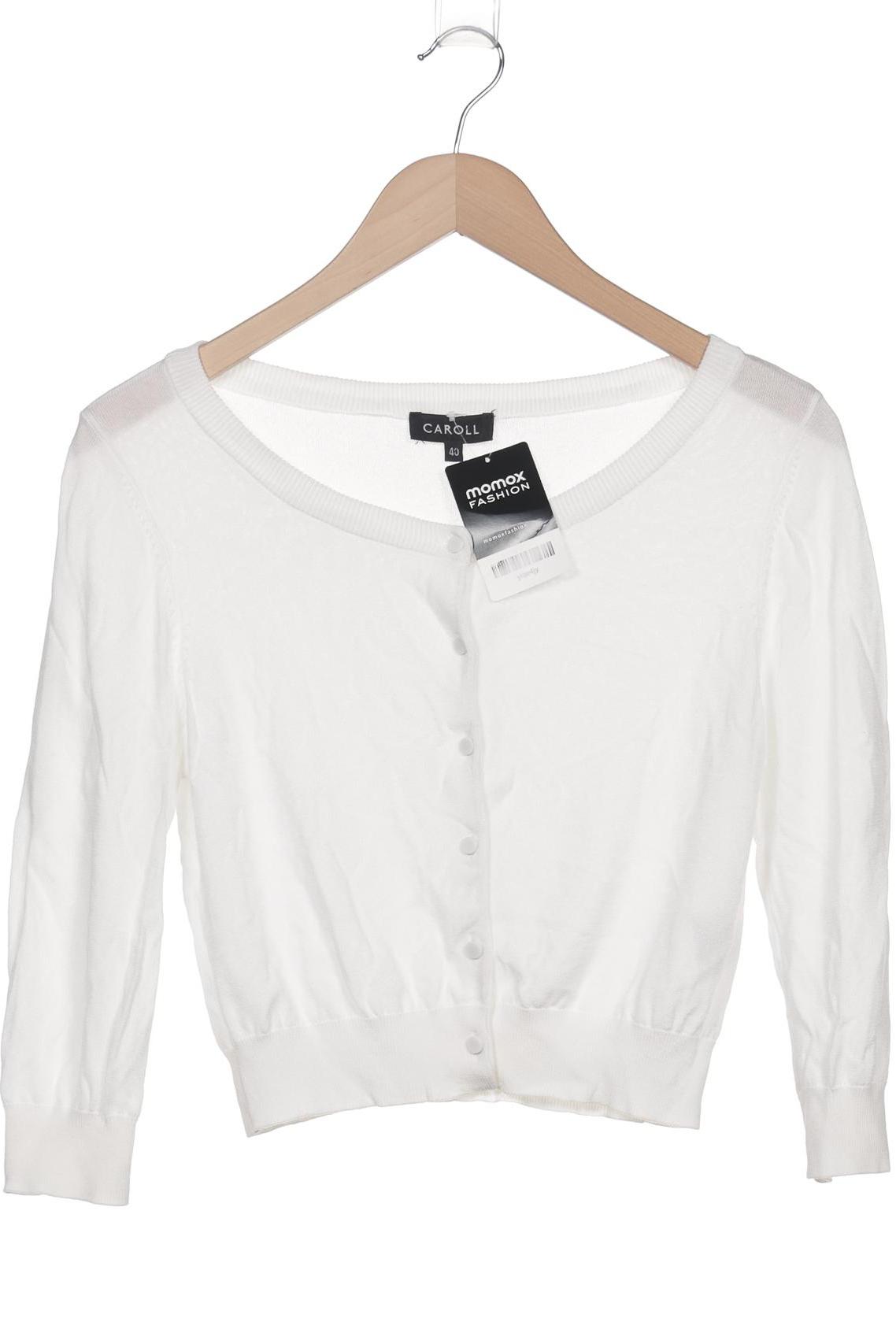 

caroll Damen Strickjacke, weiß, Gr. 40