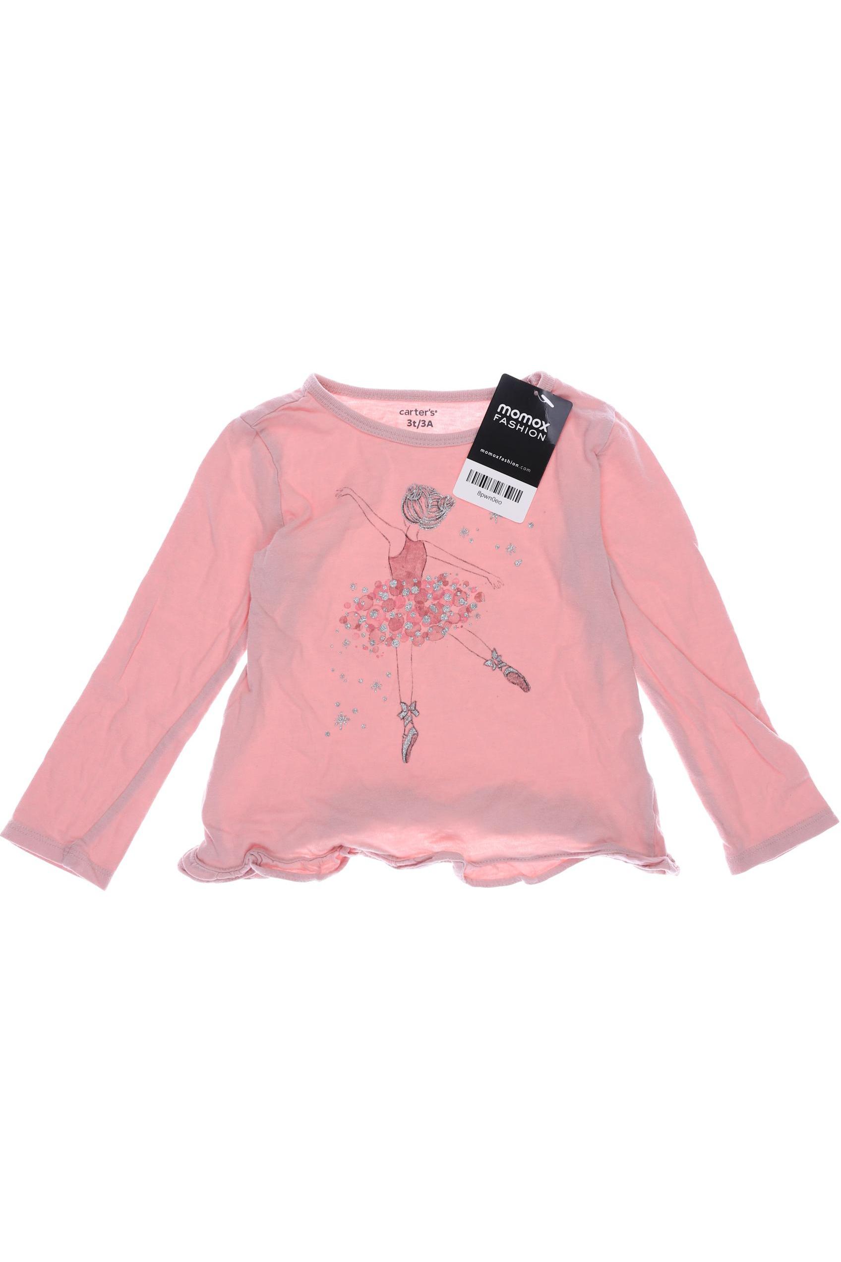 

carters Mädchen Langarmshirt, pink, Gr. 104