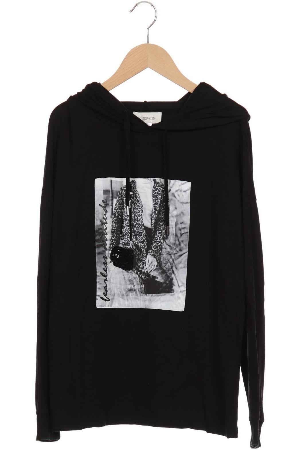 

Cartoon Damen Kapuzenpullover, schwarz, Gr. 36