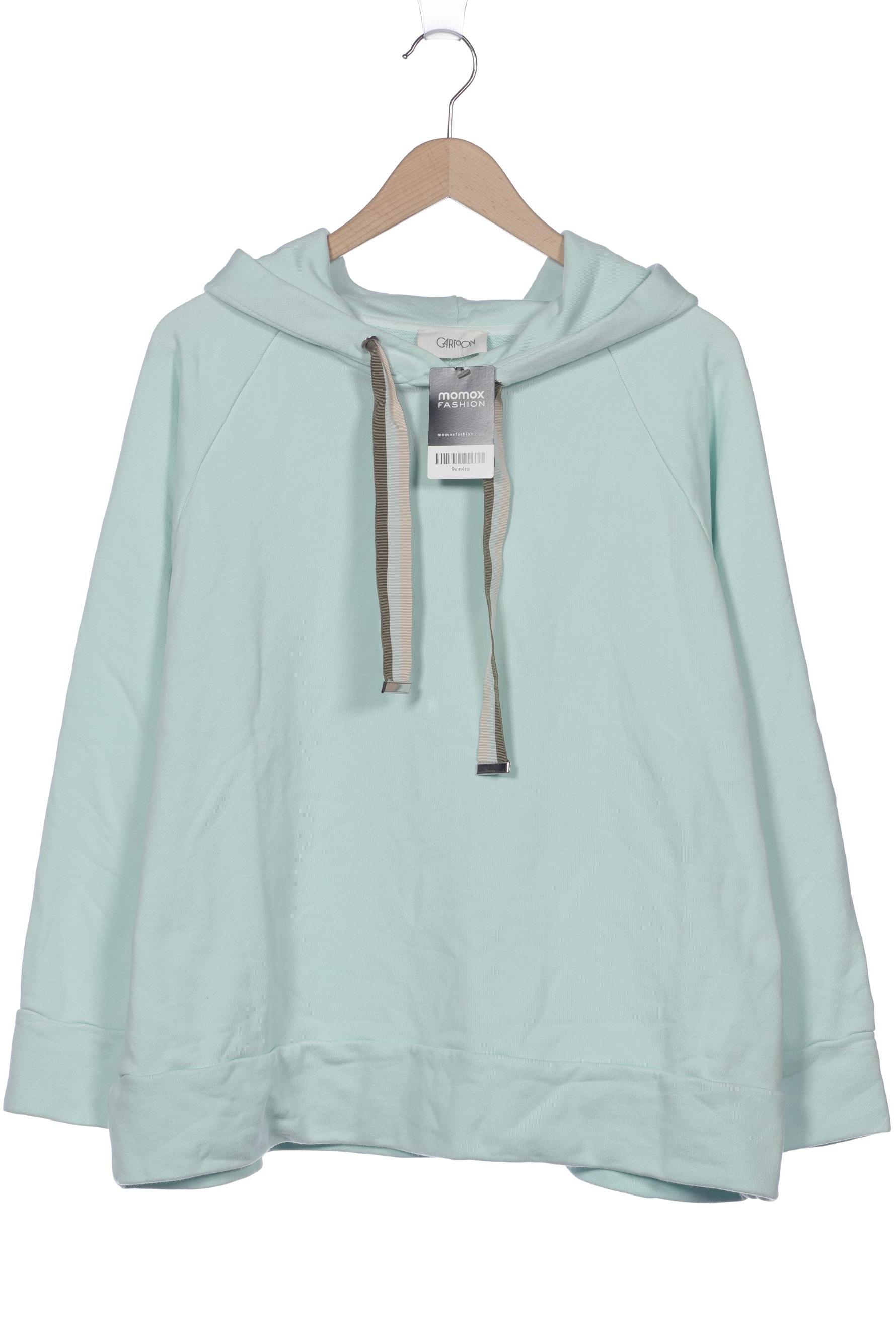 

Cartoon Damen Kapuzenpullover, türkis