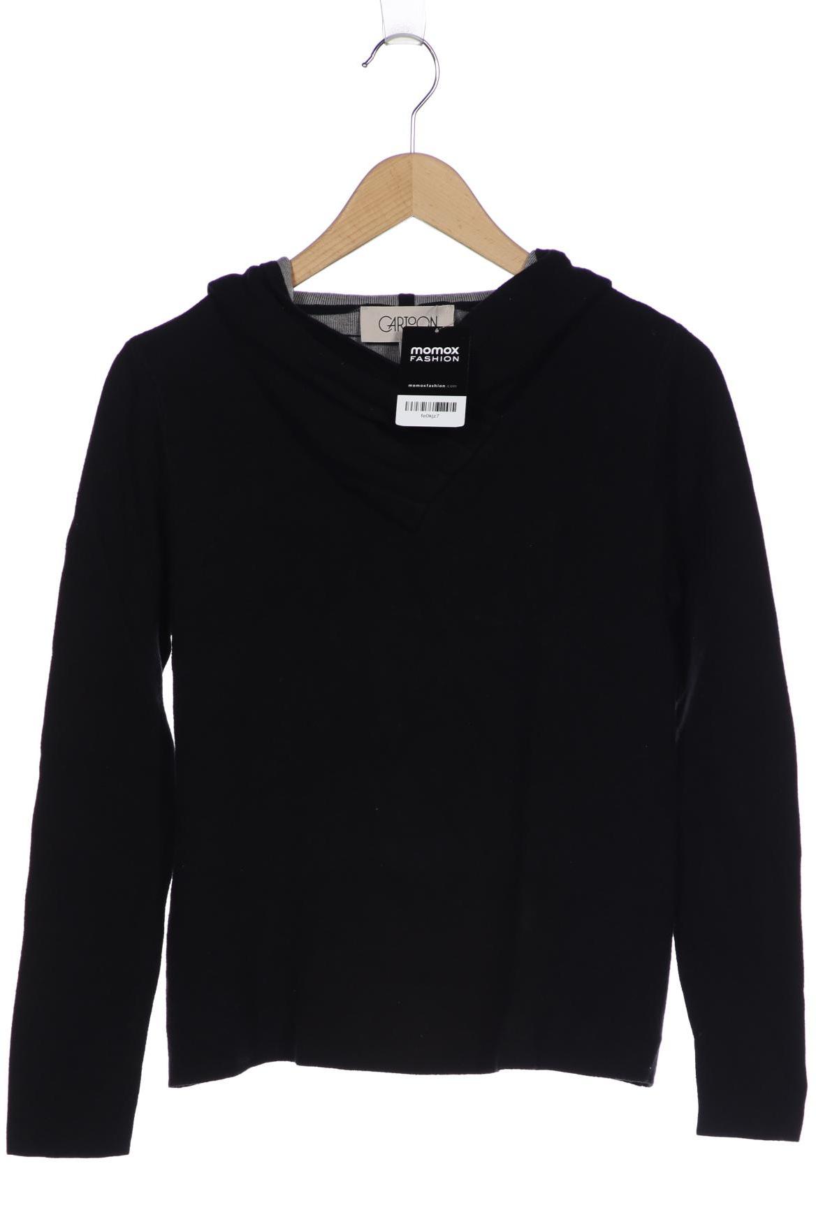 

Cartoon Damen Kapuzenpullover, schwarz