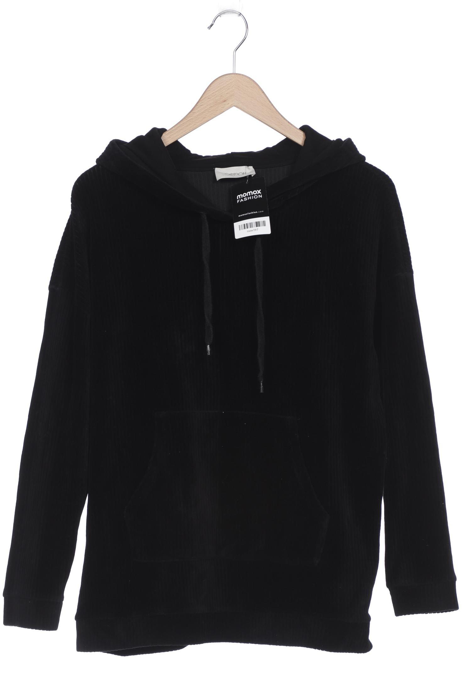 

Cartoon Damen Kapuzenpullover, schwarz
