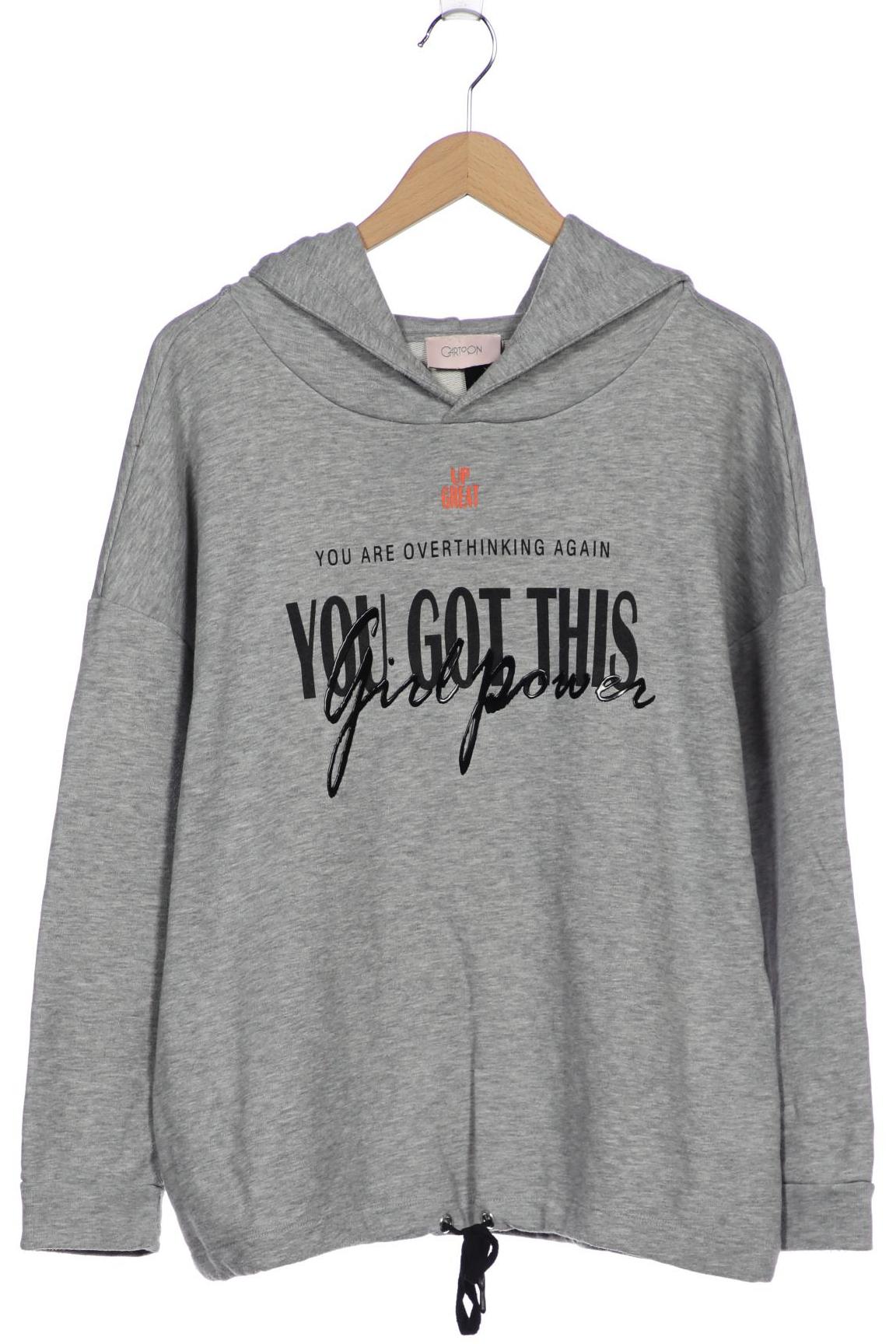

Cartoon Damen Kapuzenpullover, grau