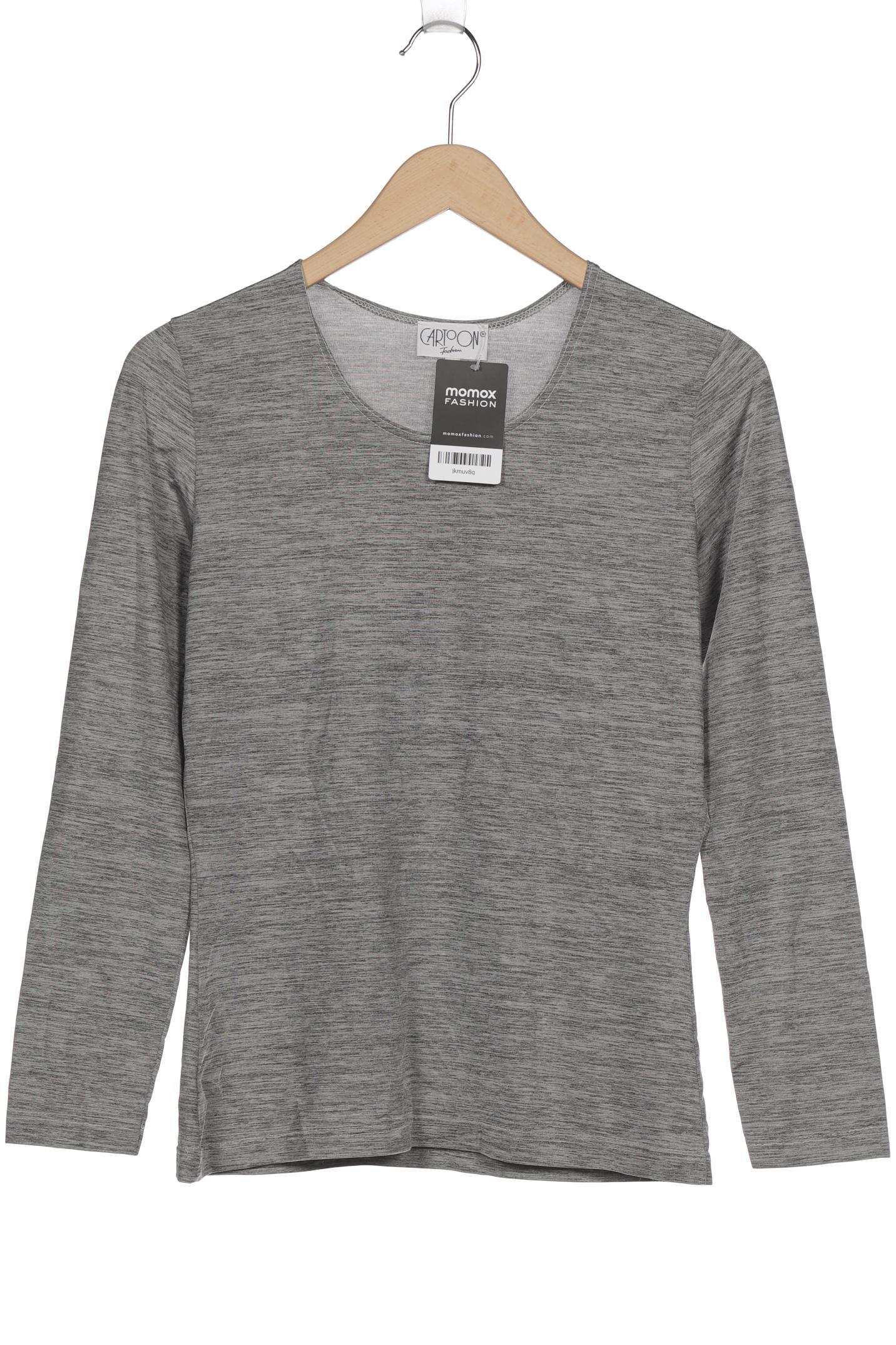 

Cartoon Damen Langarmshirt, grau