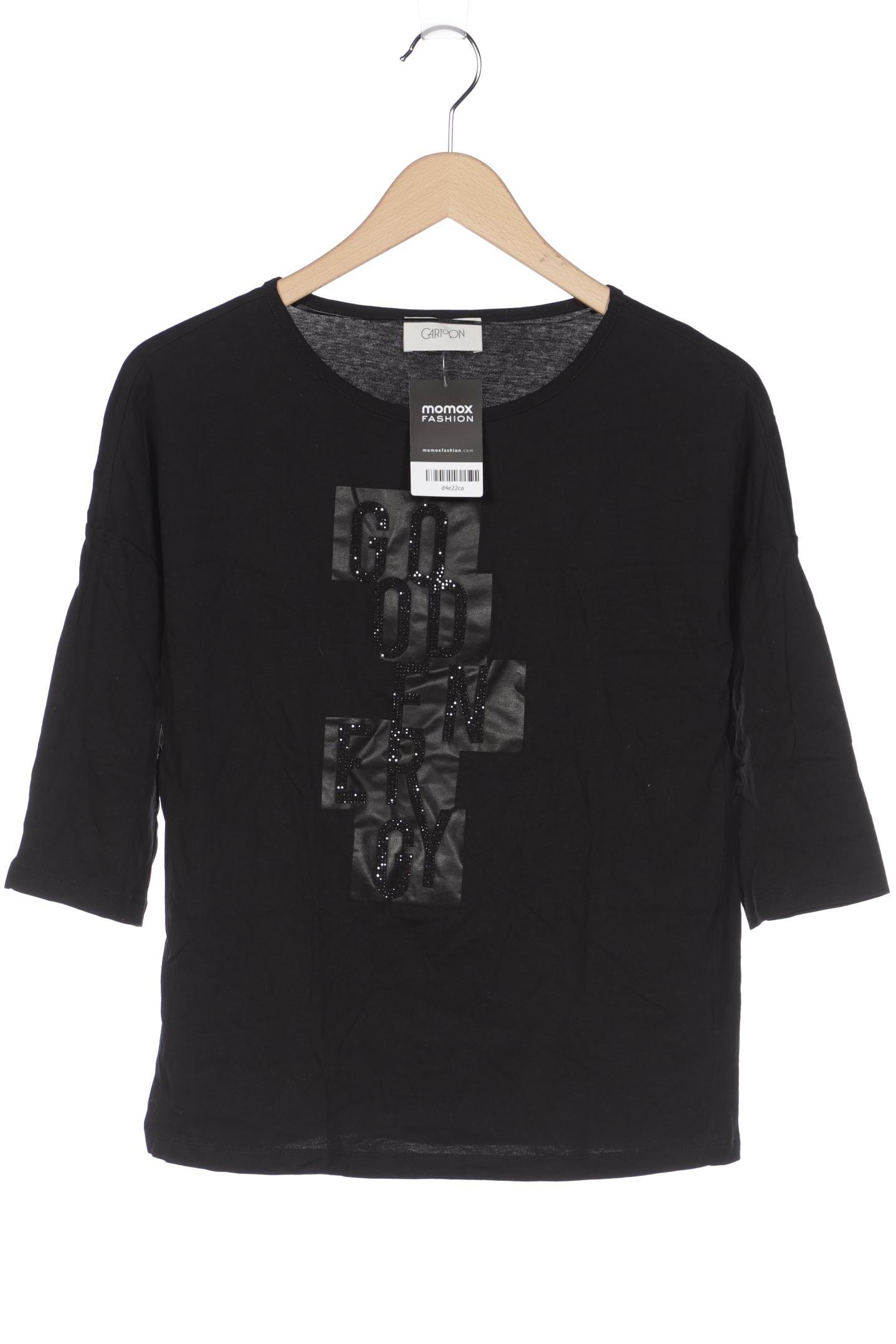 

Cartoon Damen Langarmshirt, schwarz