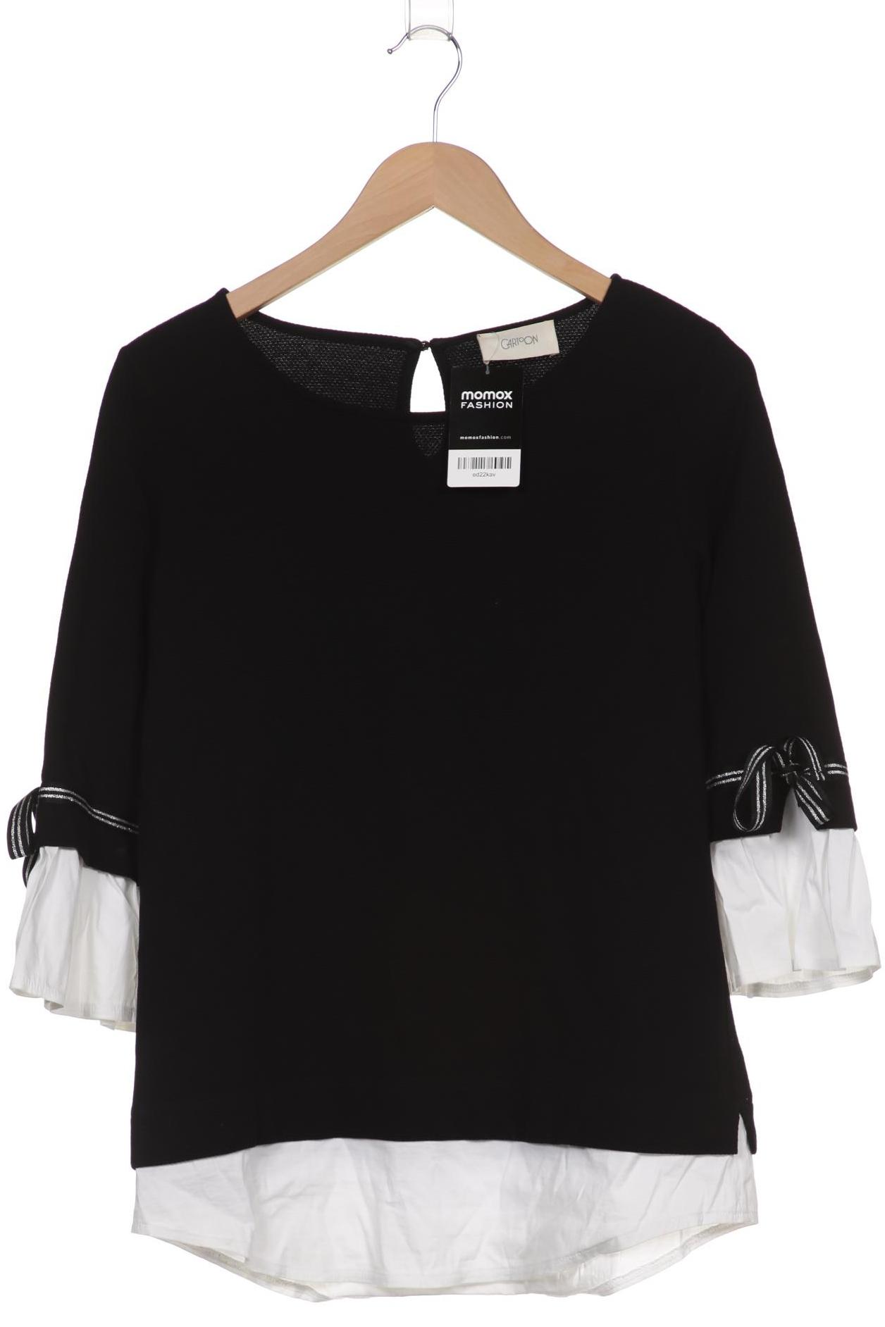 

Cartoon Damen Langarmshirt, schwarz