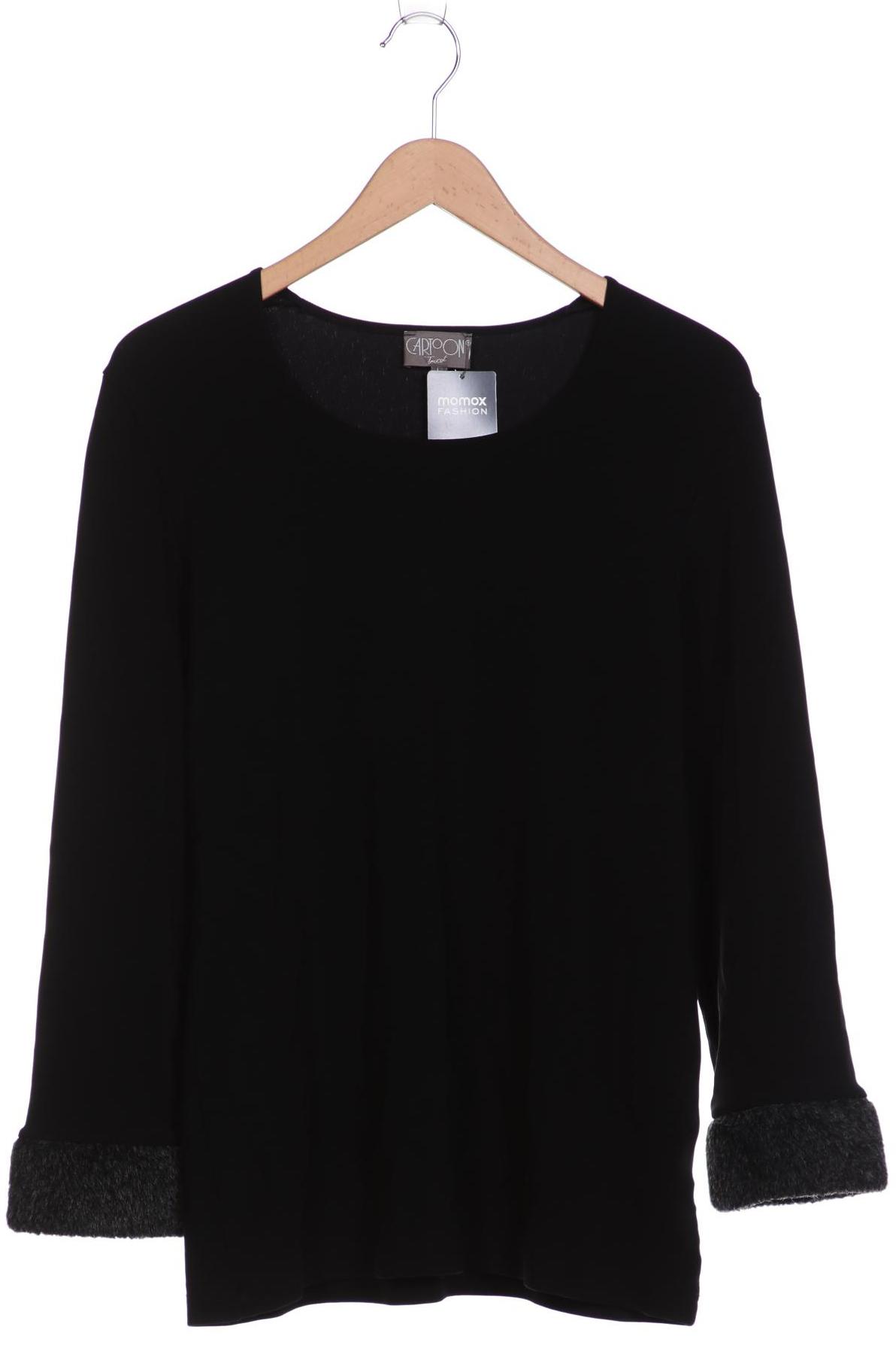 

Cartoon Damen Langarmshirt, schwarz