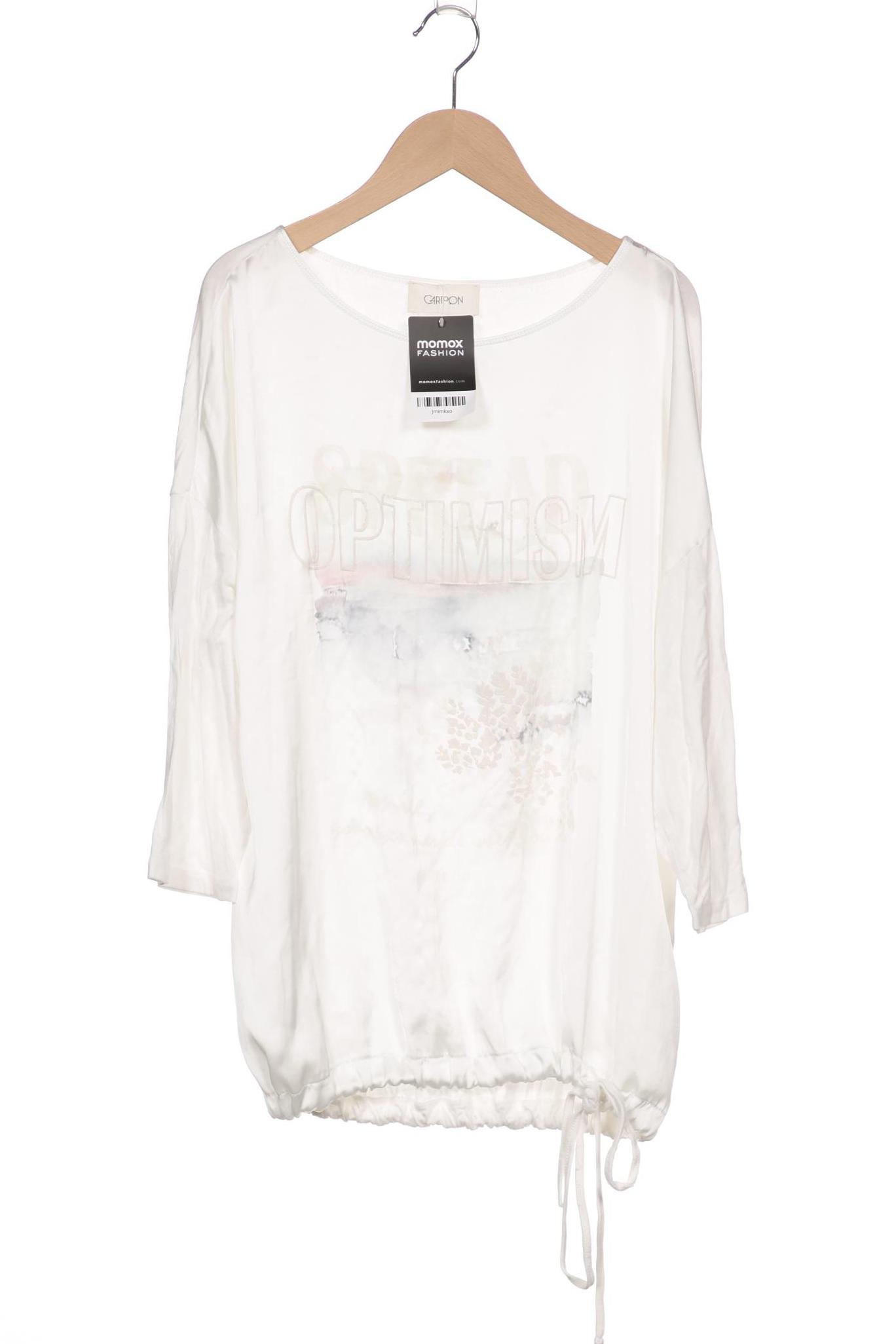 

Cartoon Damen Langarmshirt, weiß