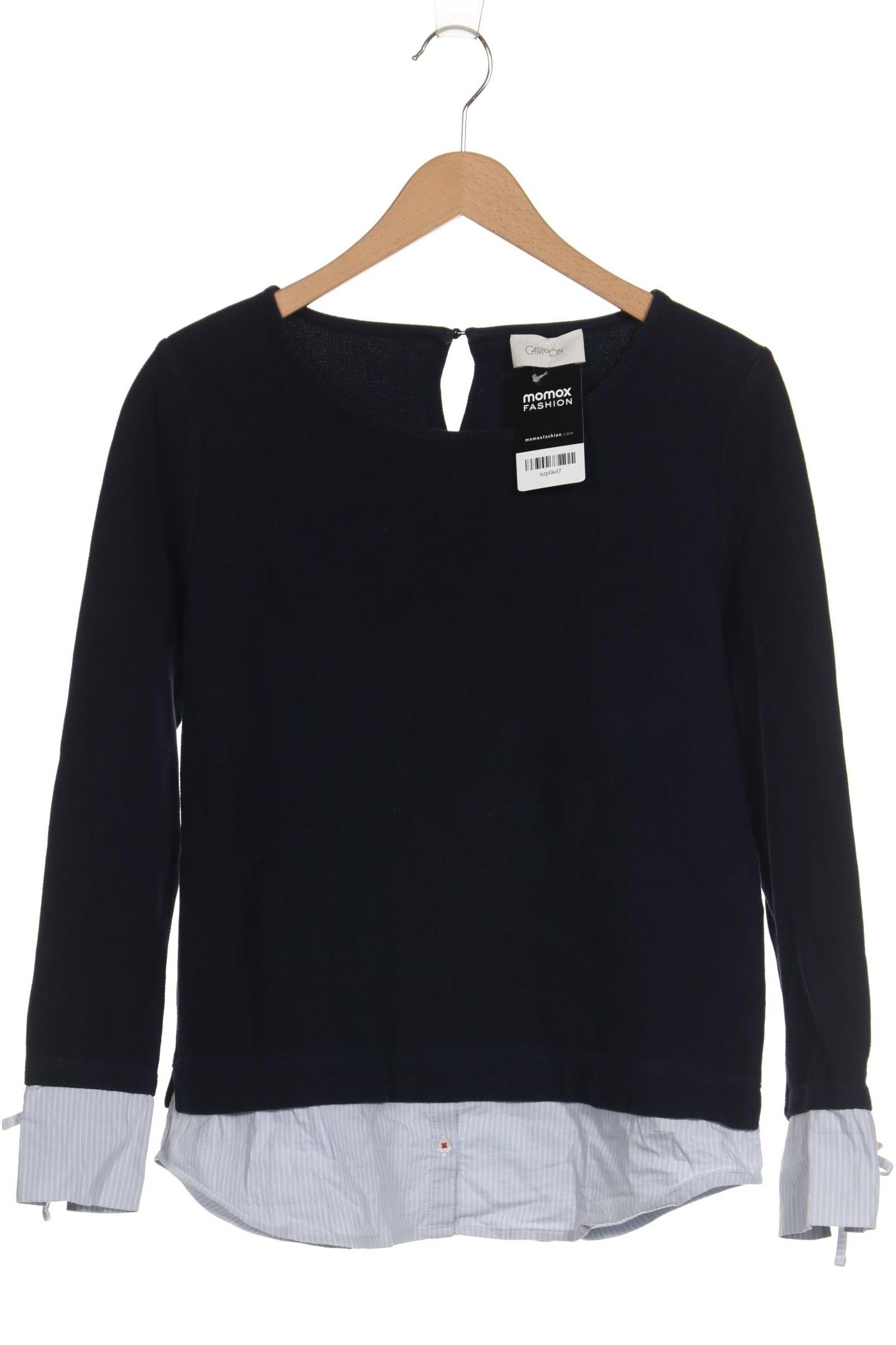 

Cartoon Damen Langarmshirt, marineblau, Gr. 42