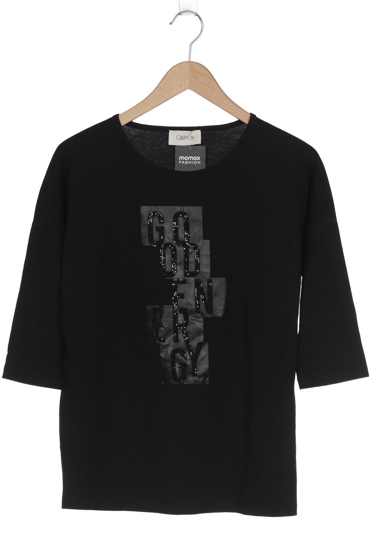 

Cartoon Damen Langarmshirt, schwarz