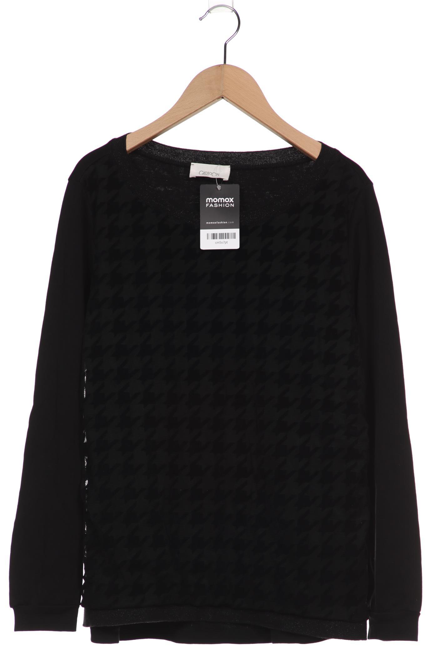 

Cartoon Damen Langarmshirt, schwarz