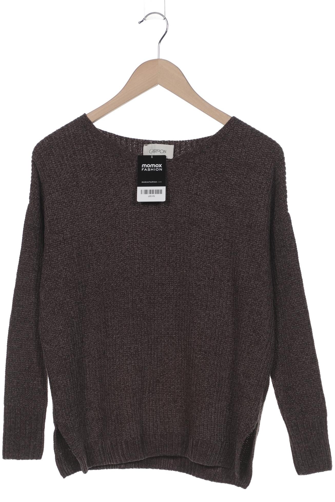 Thumbnail - Cartoon Damen Pullover, braun, Gr. 36