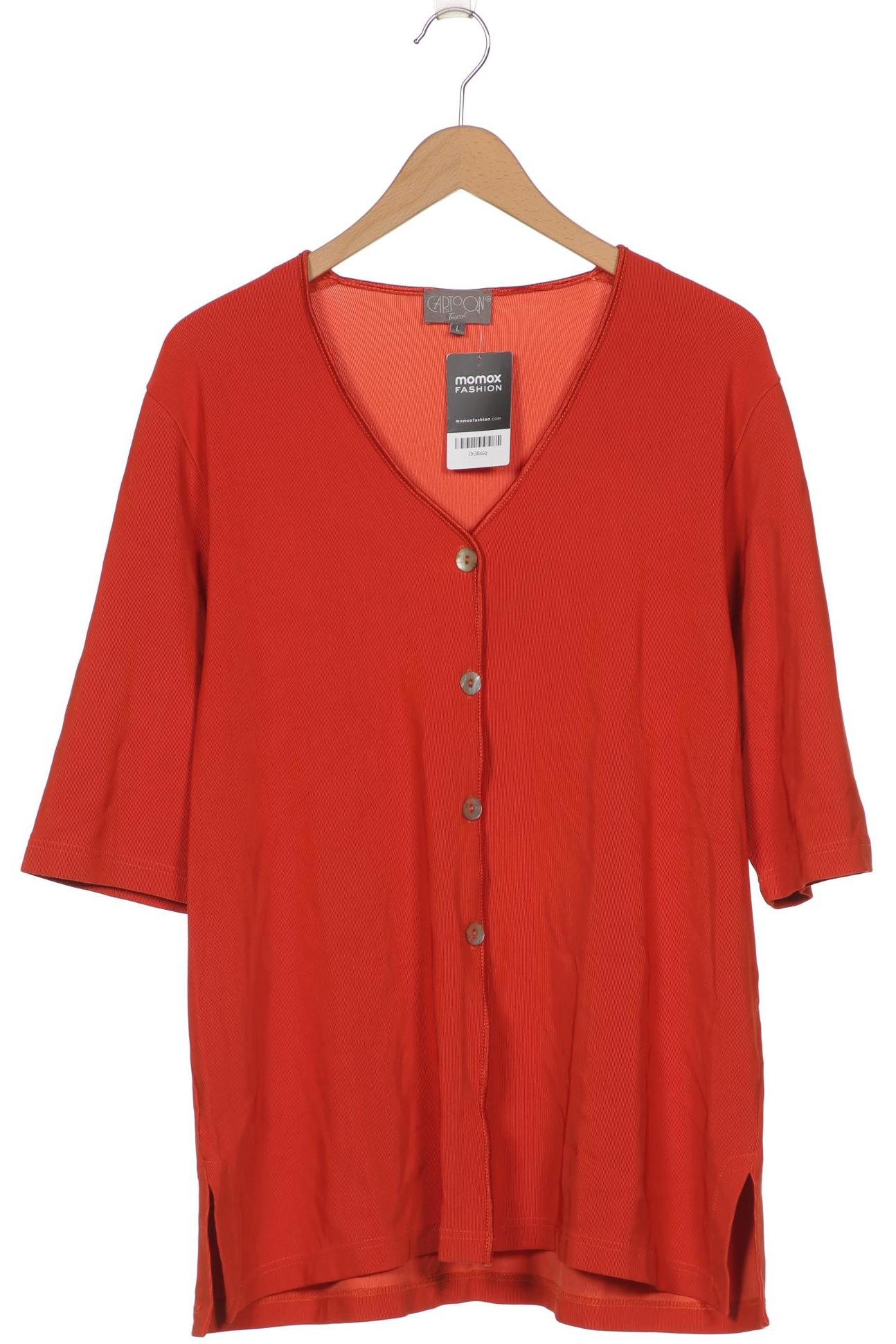 

Cartoon Damen Strickjacke, orange