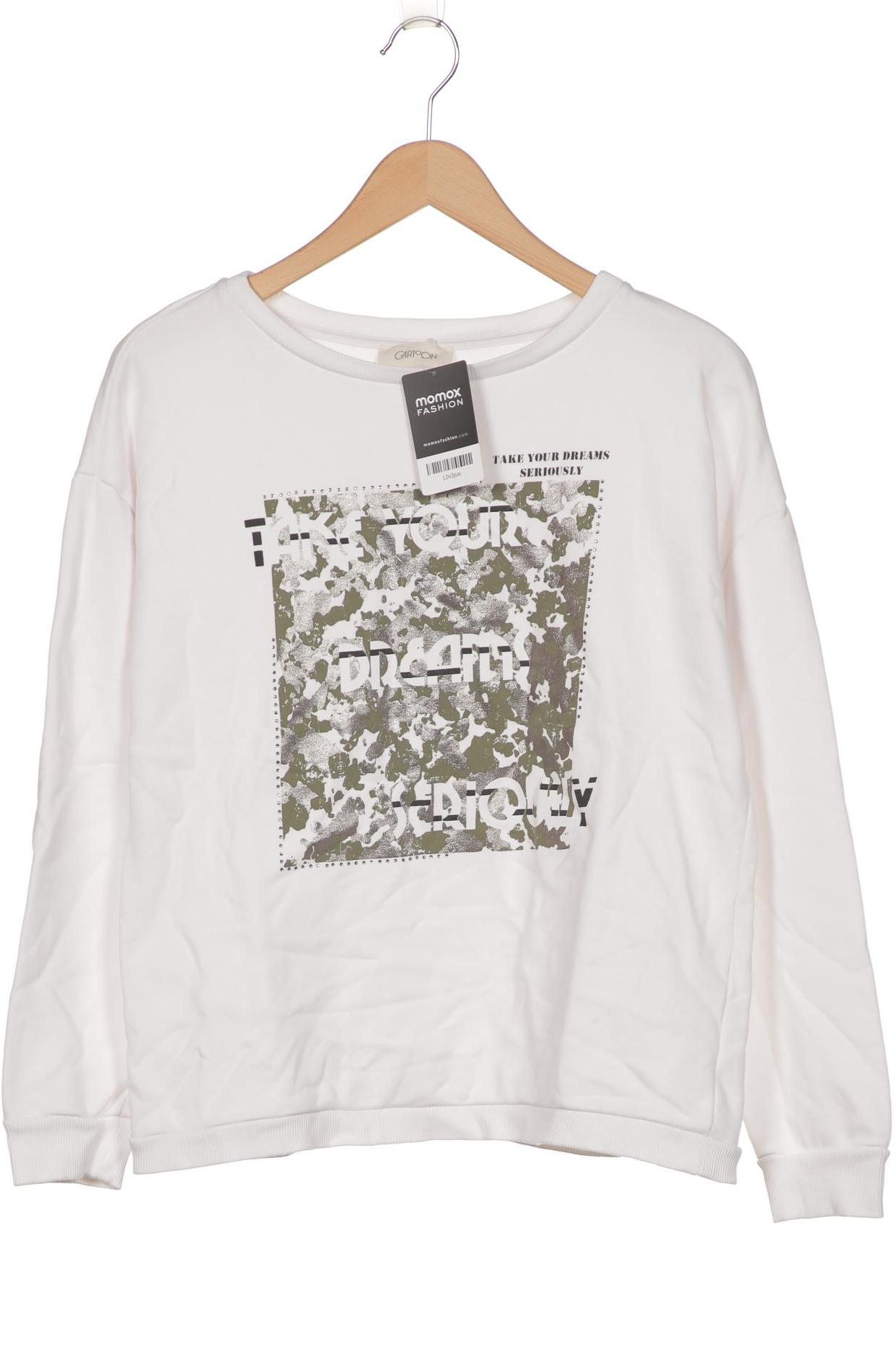 

Cartoon Damen Sweatshirt, weiß