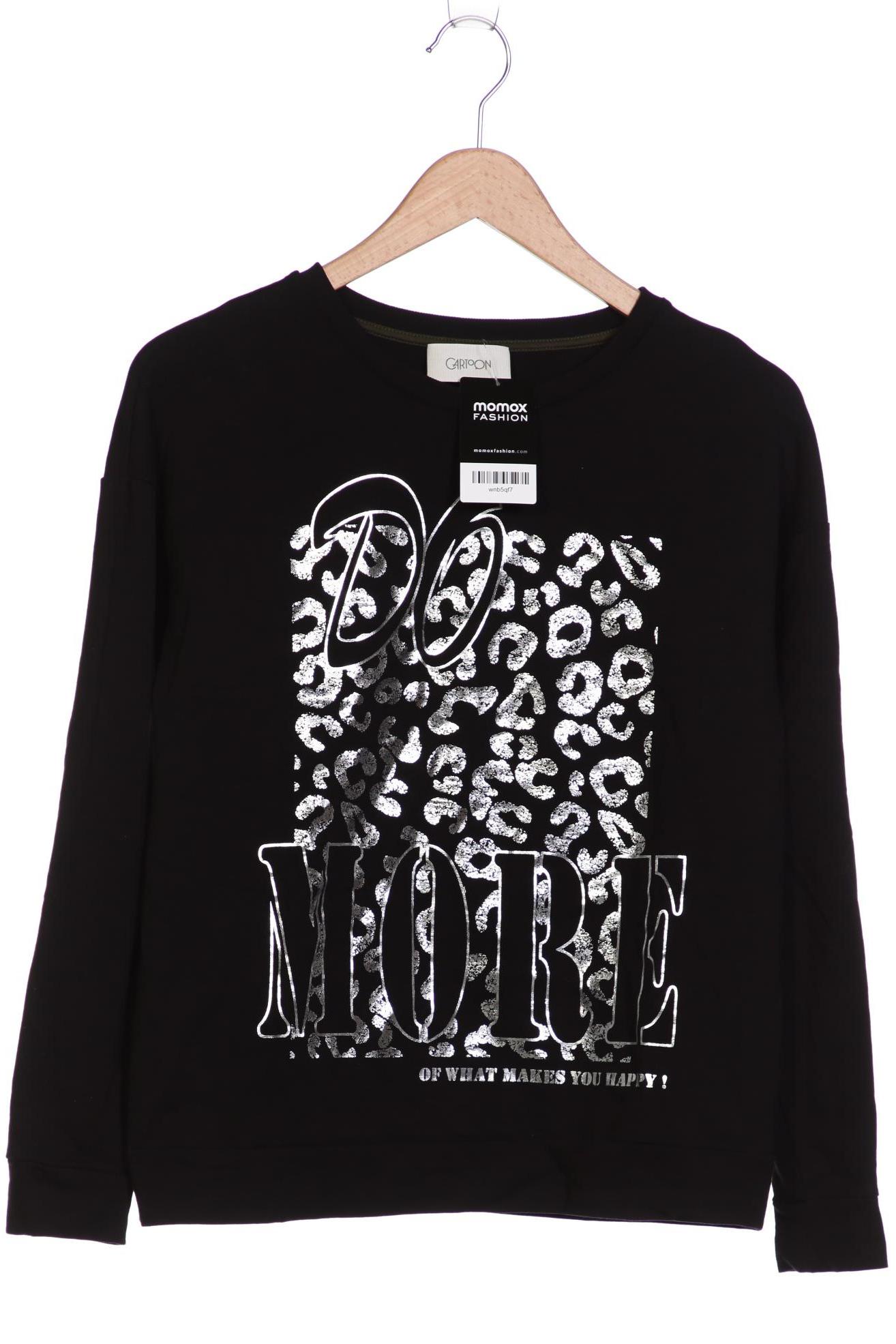 

Cartoon Damen Sweatshirt, schwarz