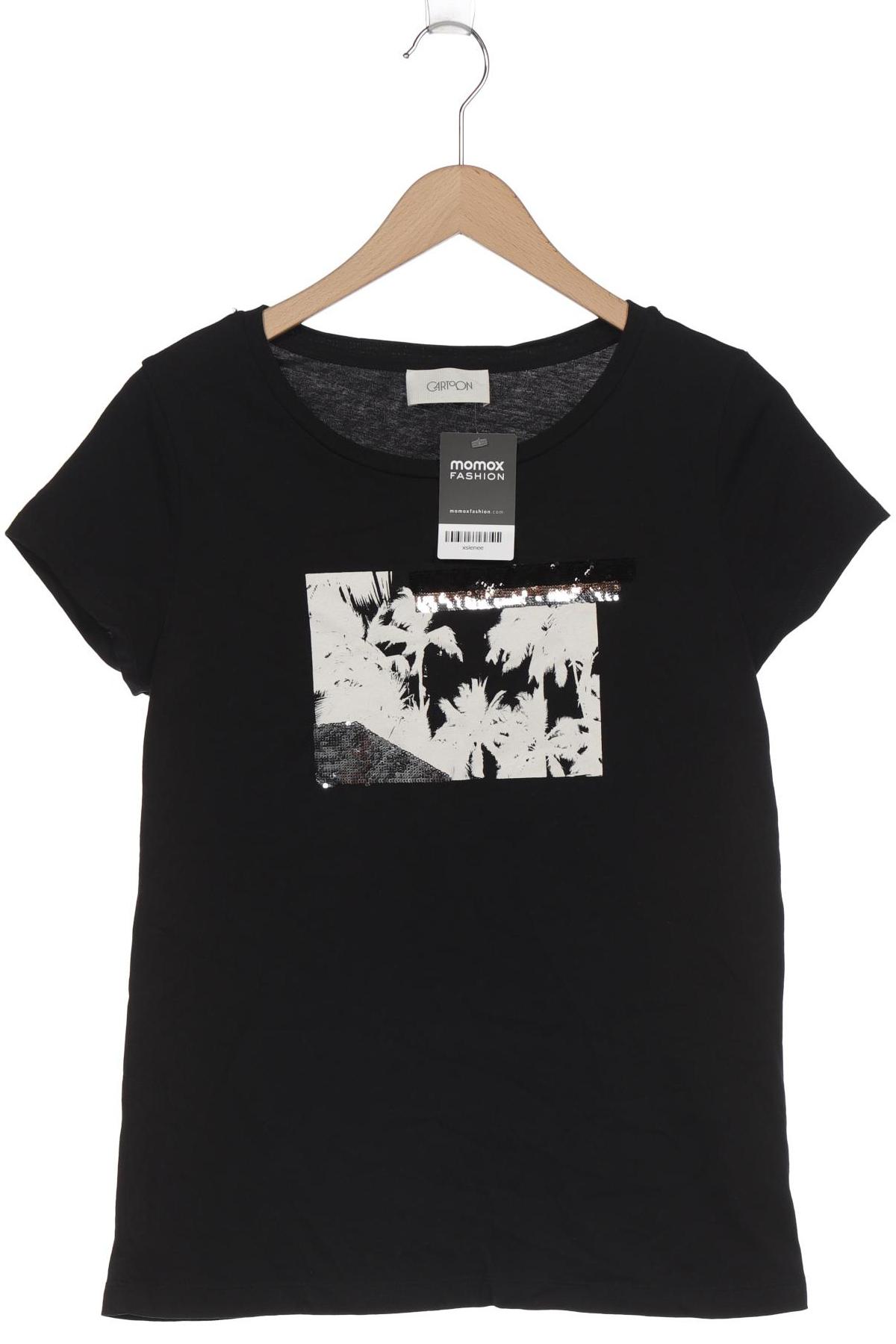 

Cartoon Damen T-Shirt, schwarz