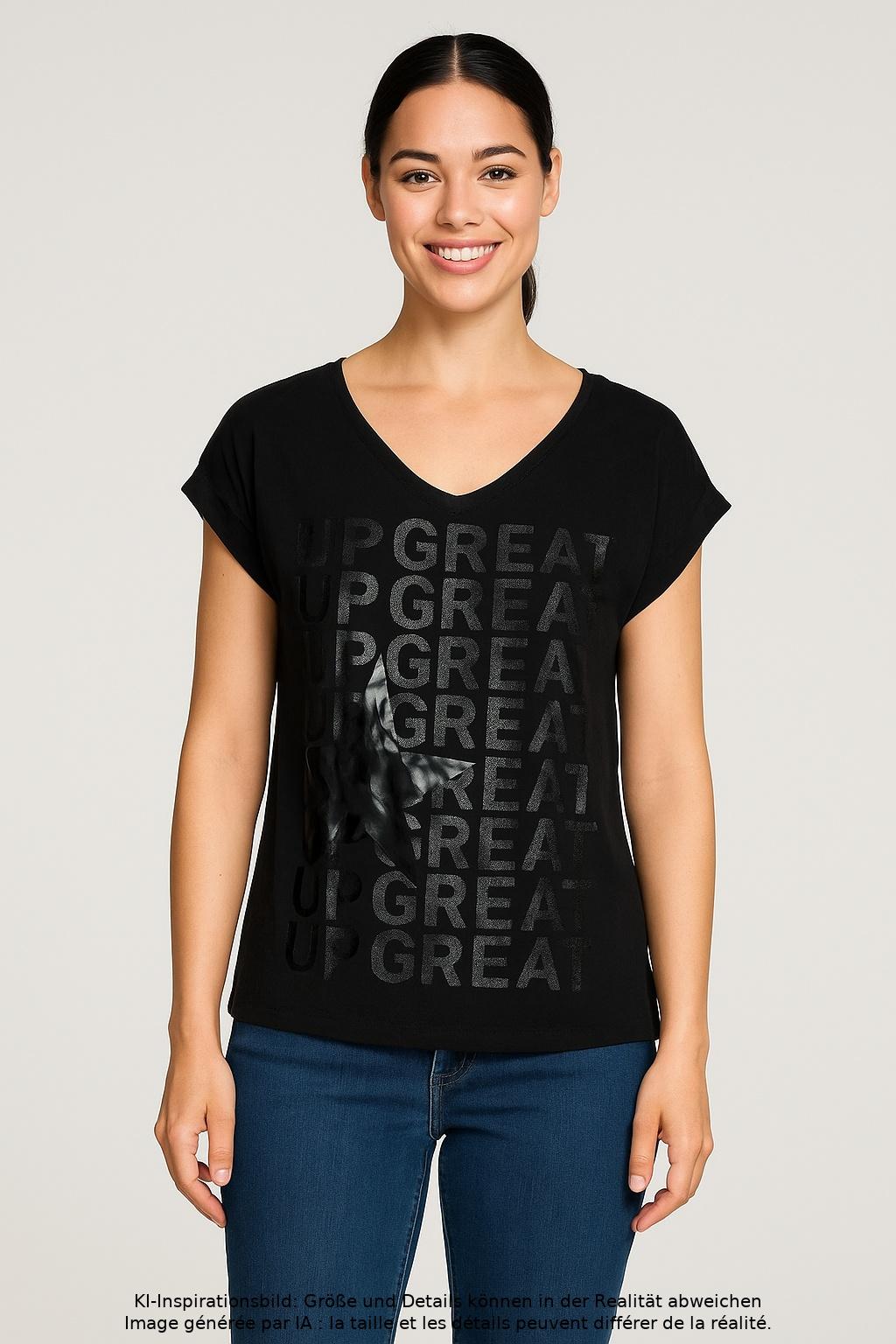 

Cartoon Damen T-Shirt, schwarz, Gr. 36