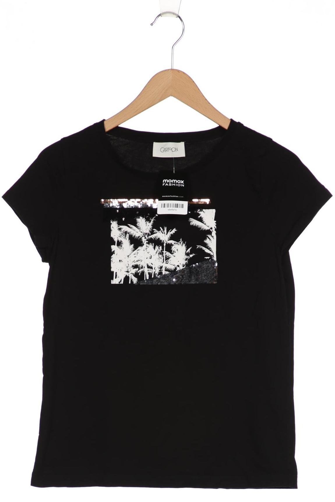 

Cartoon Damen T-Shirt, schwarz