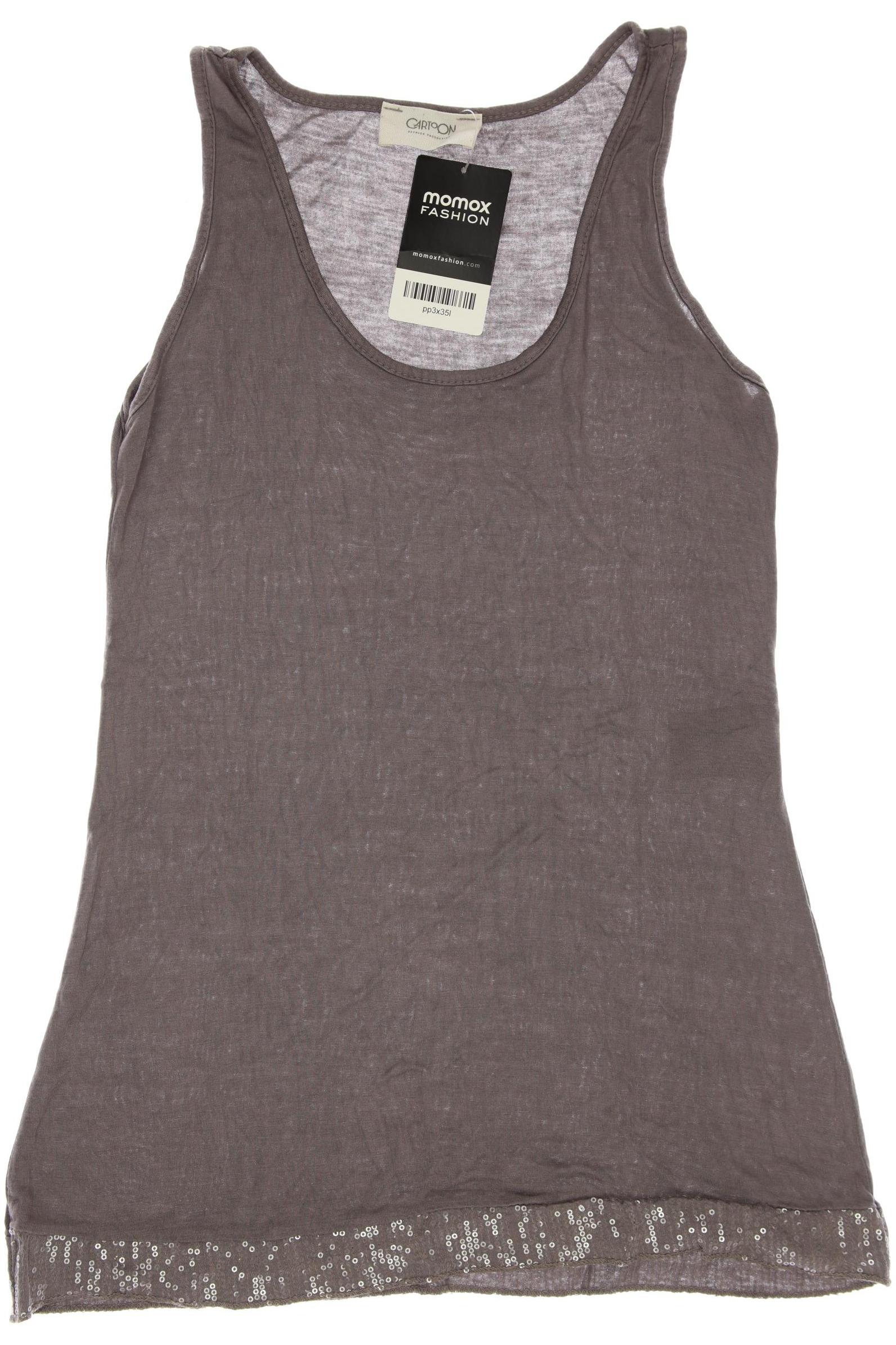 

Cartoon Damen Top, grau
