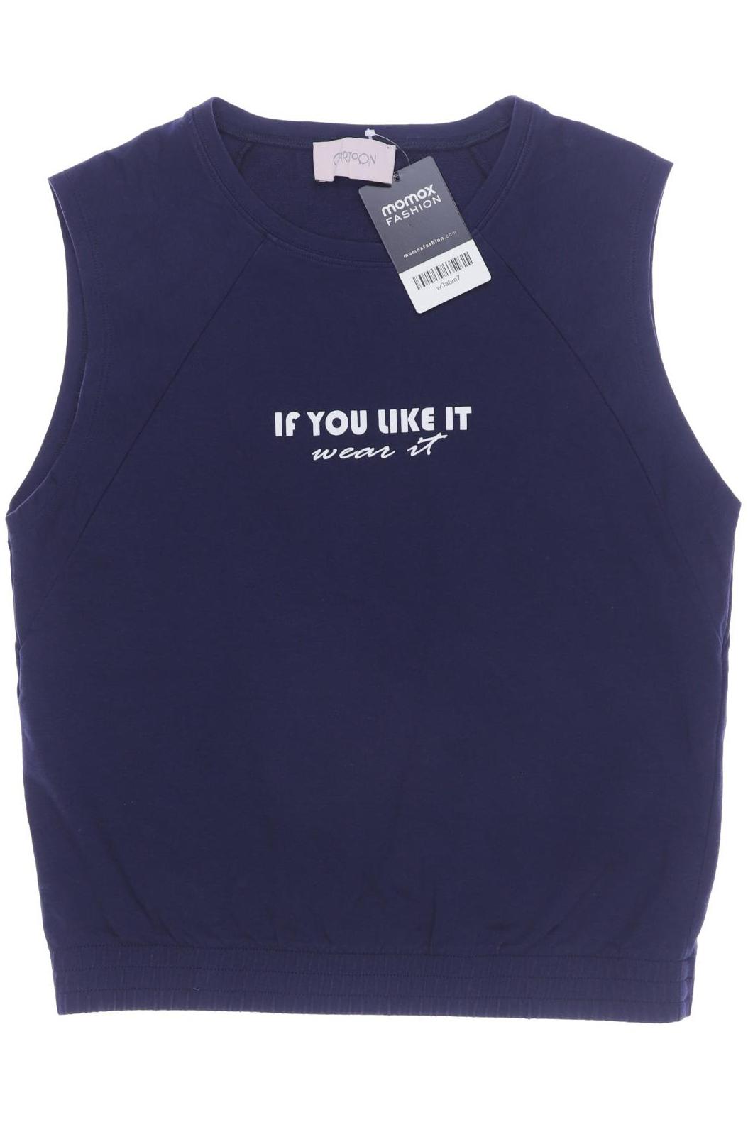 

Cartoon Damen Top, marineblau
