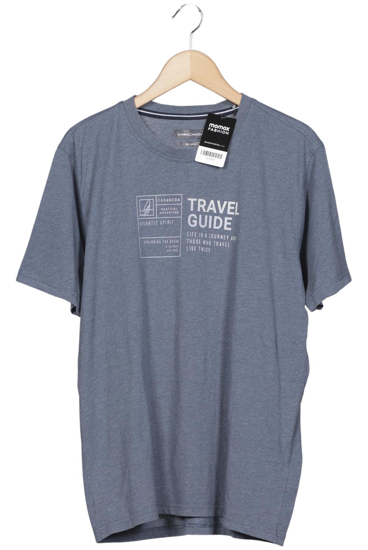 

Casa Moda Herren T-Shirt, blau, Gr. 52